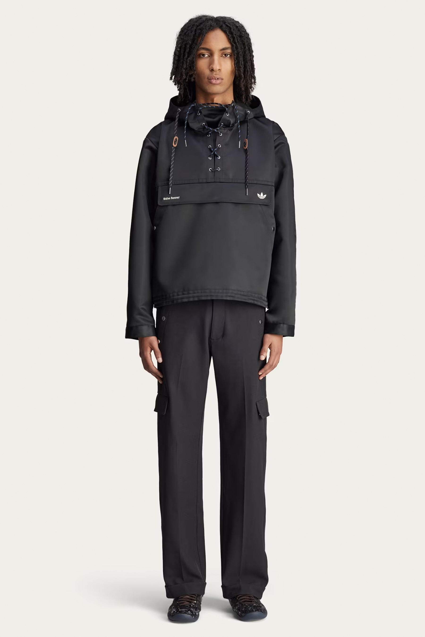 ADIDAS X Wales Bonner Regular Fit Recylced Polyester Stretch Sailor Pants Mantel, Jacke, Anzug, Person, Frau