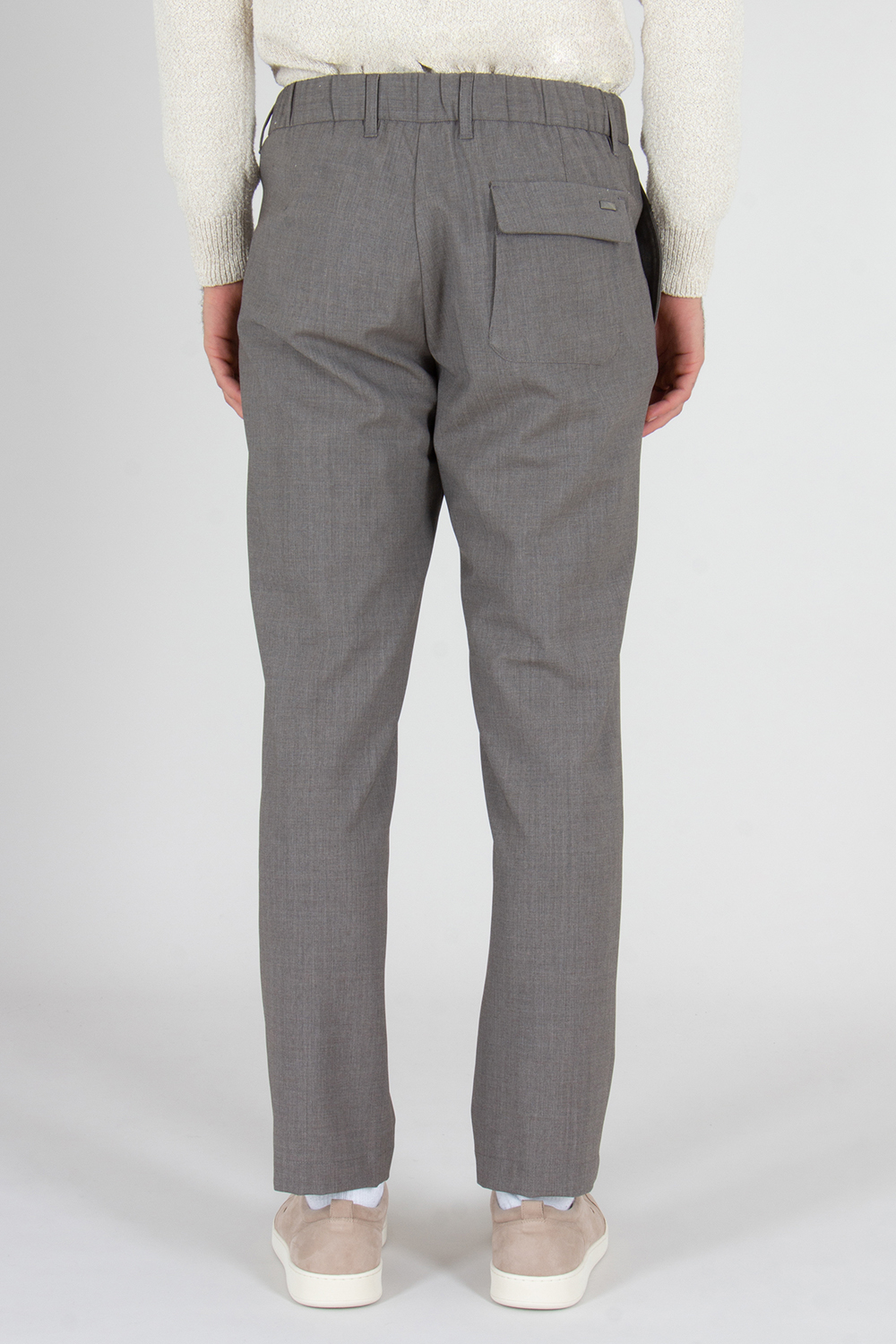 HERNO Regular Fit Bi-Stretch Virgin Wool Pants