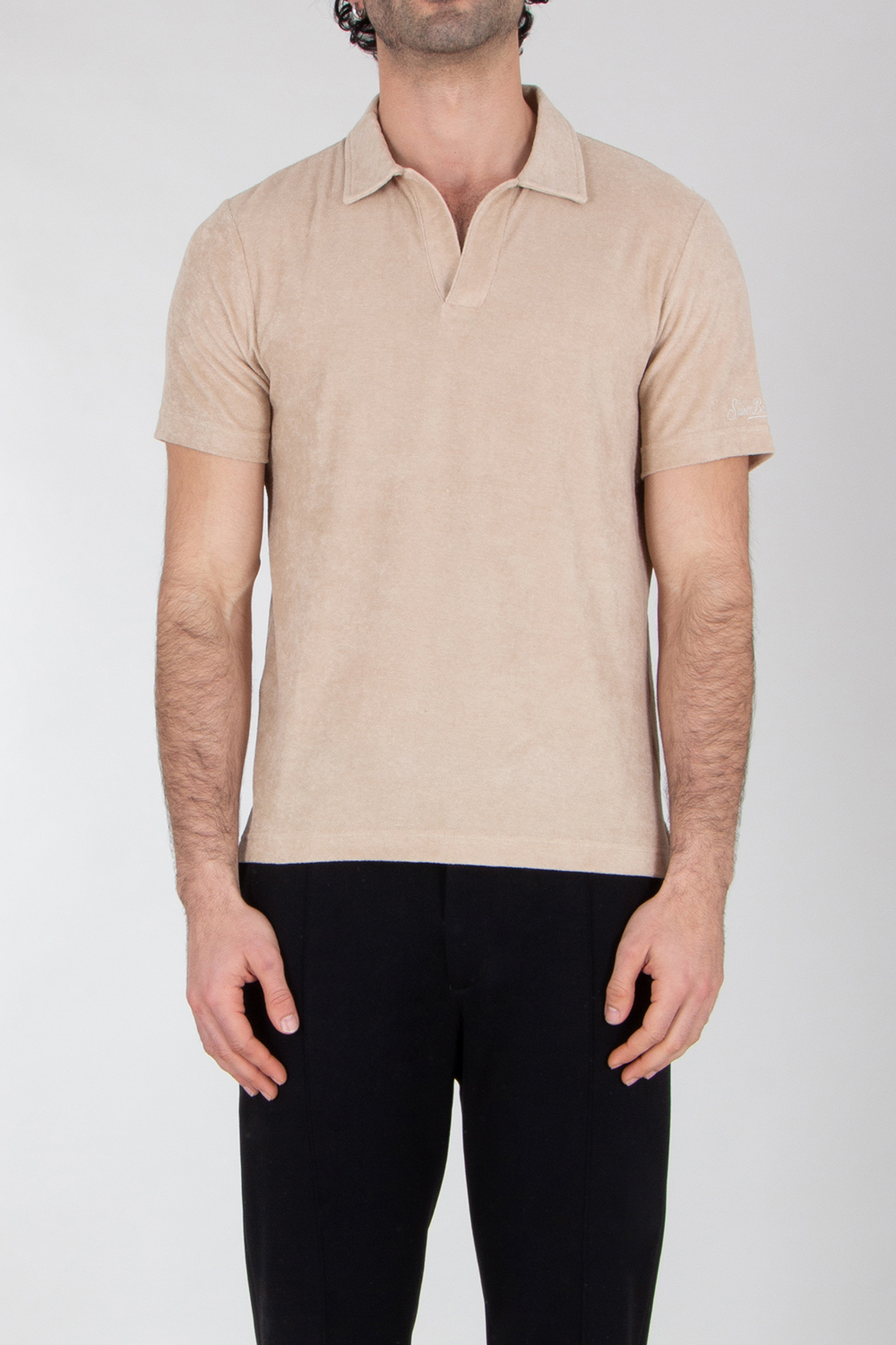 MC 2 SAINT BARTH Lyocell-Cotton Terry Polo Shirt Jeremy