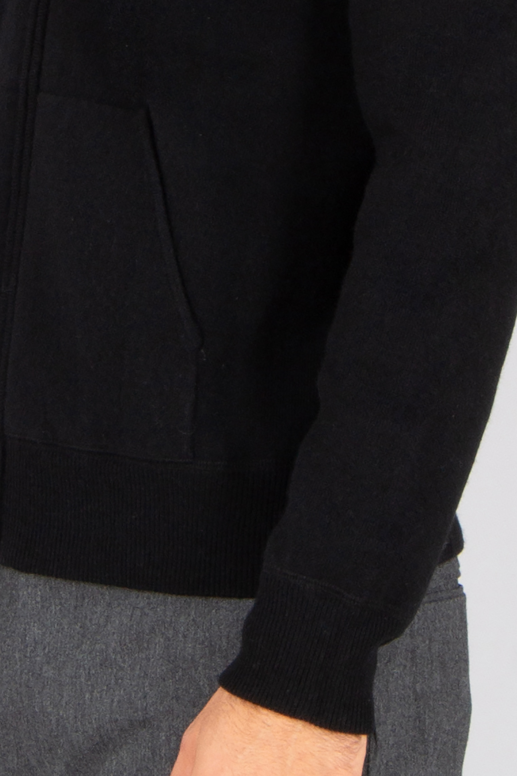 ALLUDE Regular Fit Ribbed Virgin Wool-Cashmere Blend Knit Hoodie Langarm, Mantel, Jacke, Blazer, Pullover