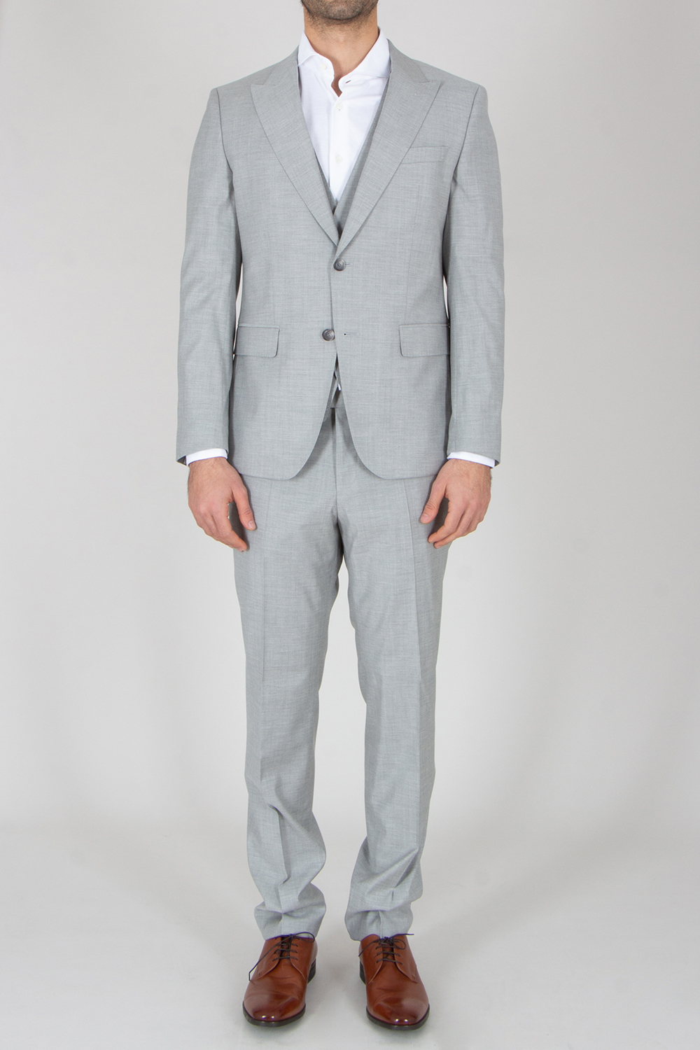 BOSS Slim Fit Virgin Wool Stretch Blend Suit Waistcoat H-Huge