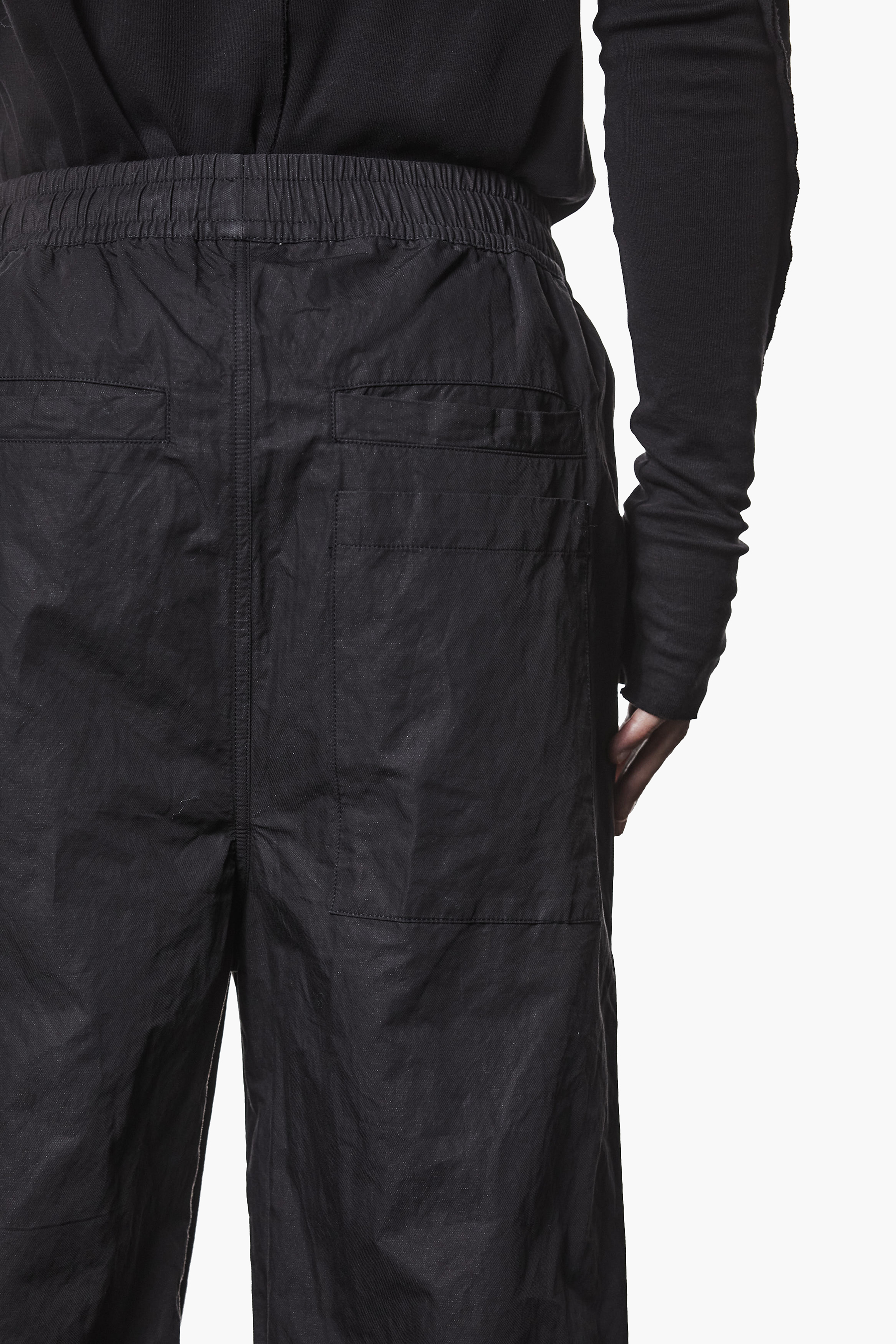 THOM KROM Wide Leg Metallised Cotton Blend Pants Hosen, Mantel, Erwachsener, Mann, Person