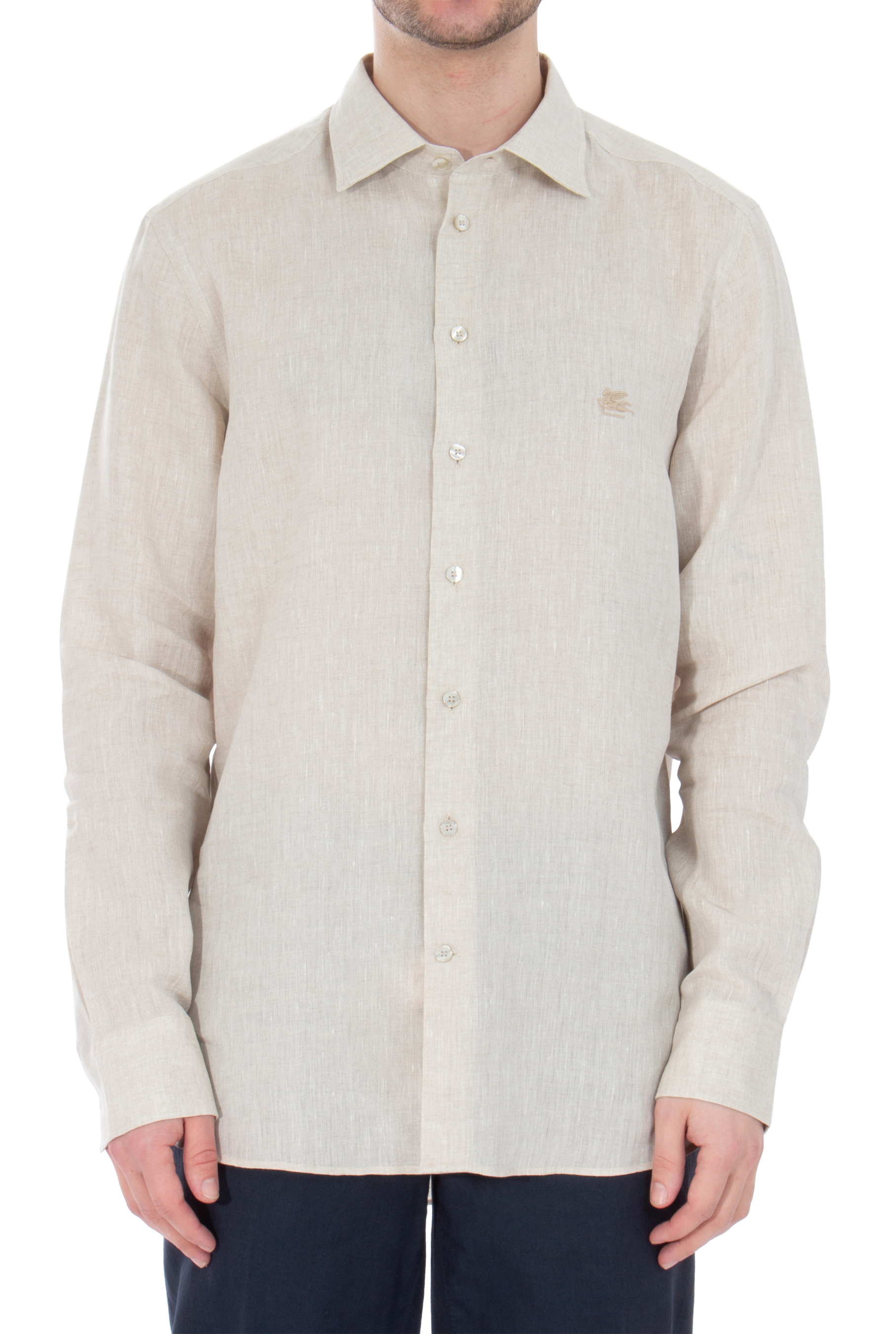 ETRO Embroidered Linen Shirt