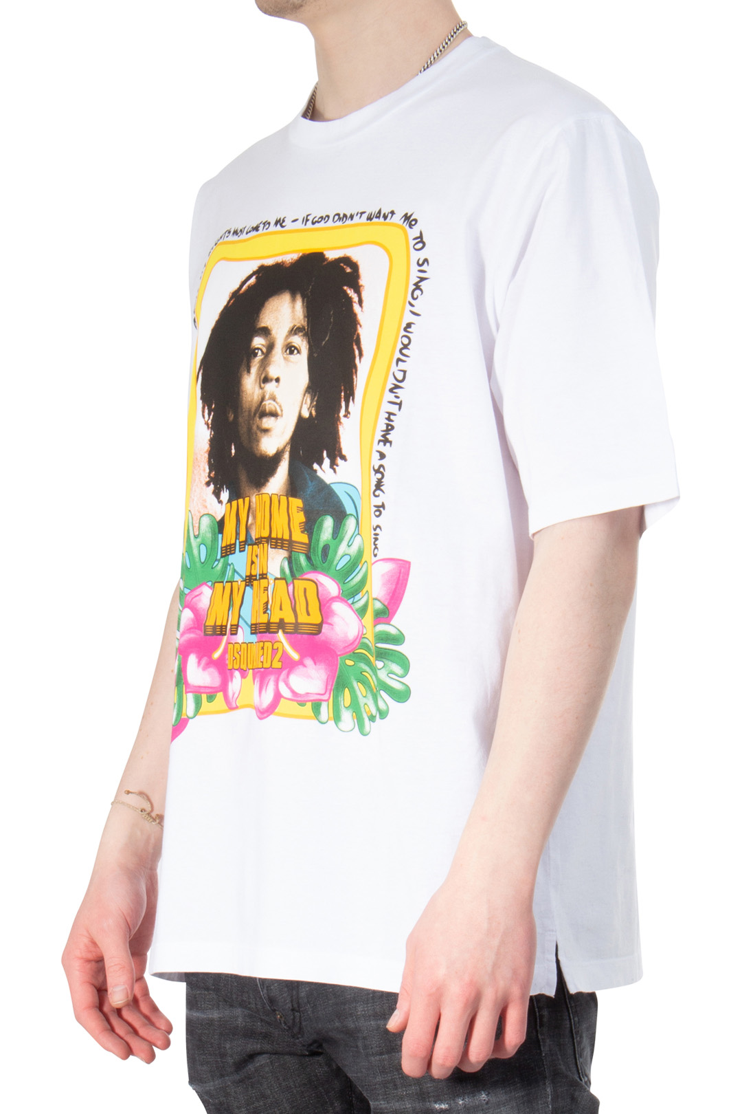 DSQUARED2 Bob Marley Skater T-Shirt DSQUARED2 Bob Marley Skater T-Shirt