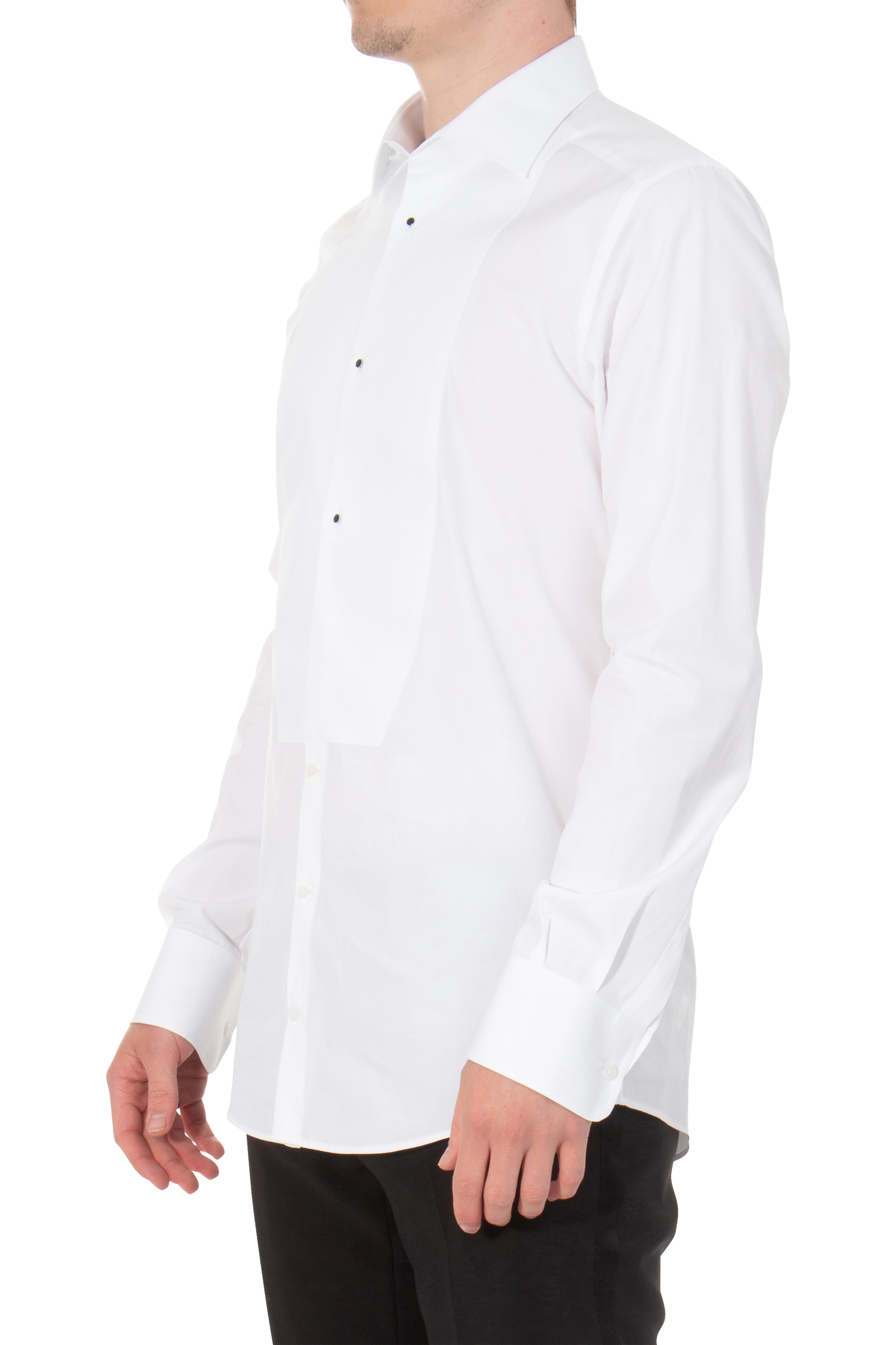DOLCE & GABBANA Cotton Poplin Tuxedo Shirt DOLCE & GABBANA Cotton Poplin Tuxedo Shirt