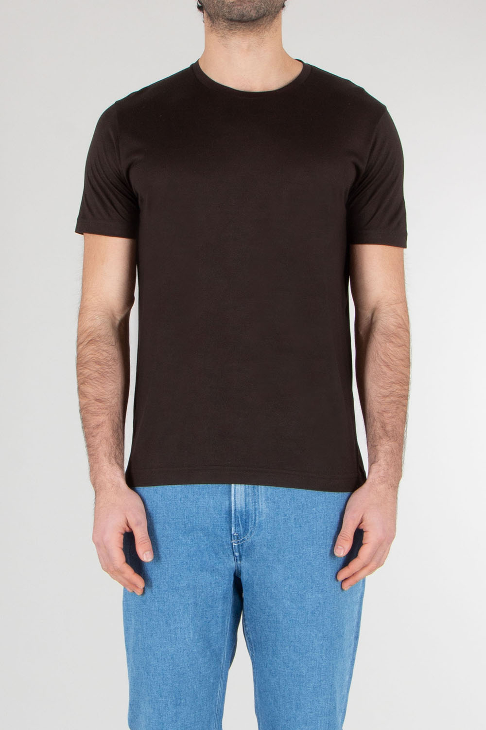 STEFAN BRANDT Regular Fit Silk Jersey T-Shirt Enno