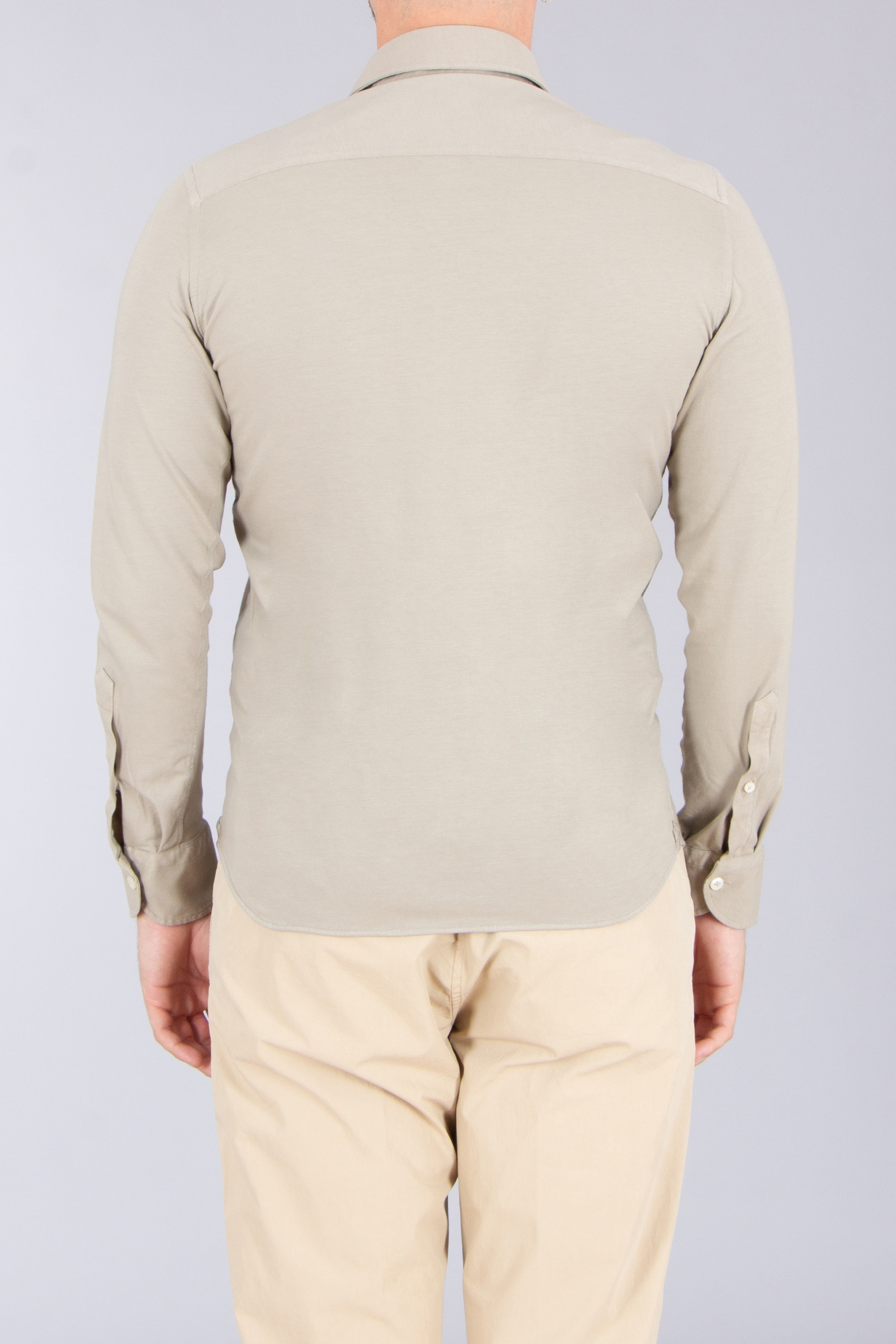 SONRISA Slim Fit Stretch Cotton Jersey Shirt Langarm, Ärmel, Erwachsener, Mann, Person