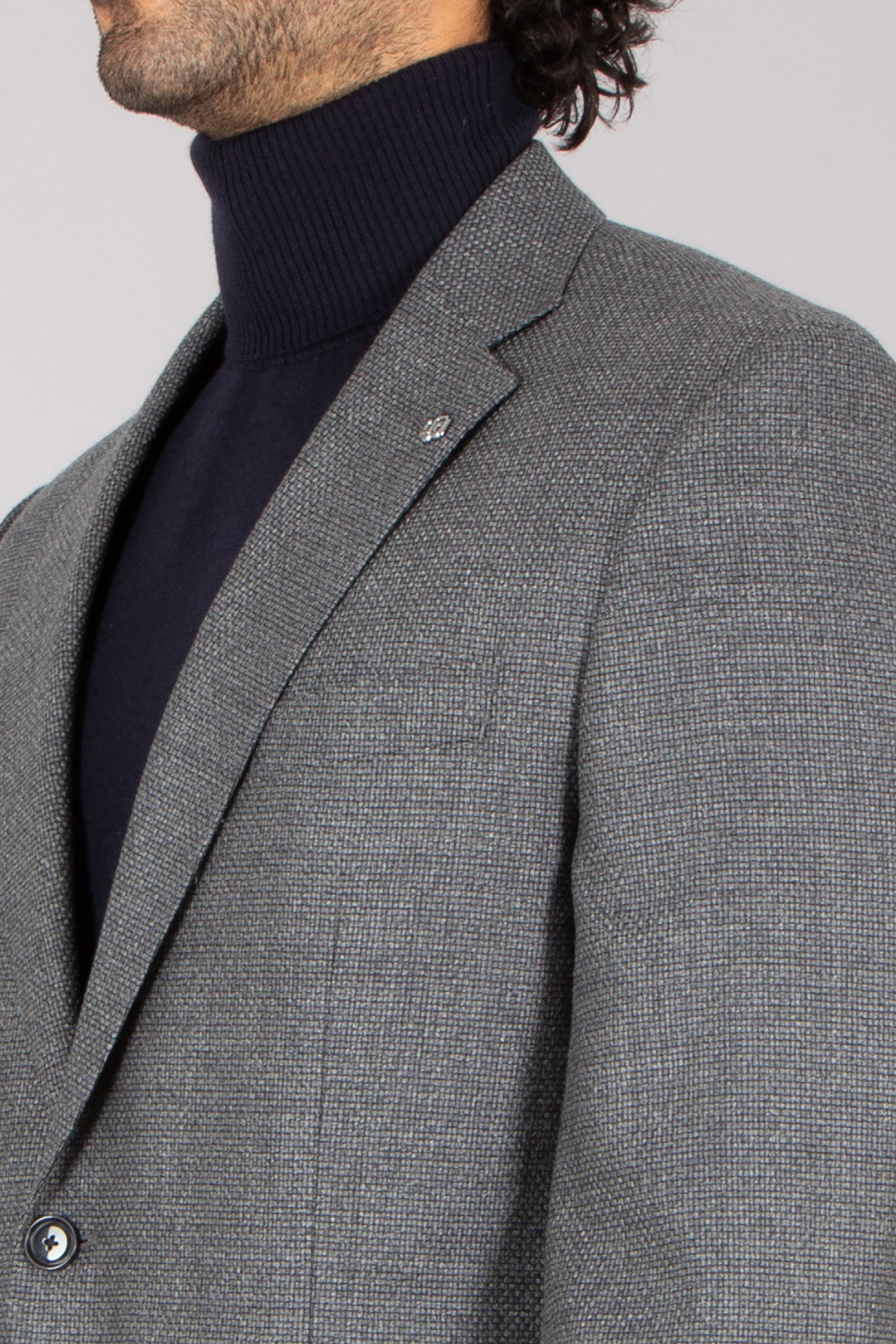 BOSS Regular Fit Patterned Extra Fine Virgin Wool Jacket H-Janson Mantel, Jacke, Blazer, Formelle Kleidung, Anzug