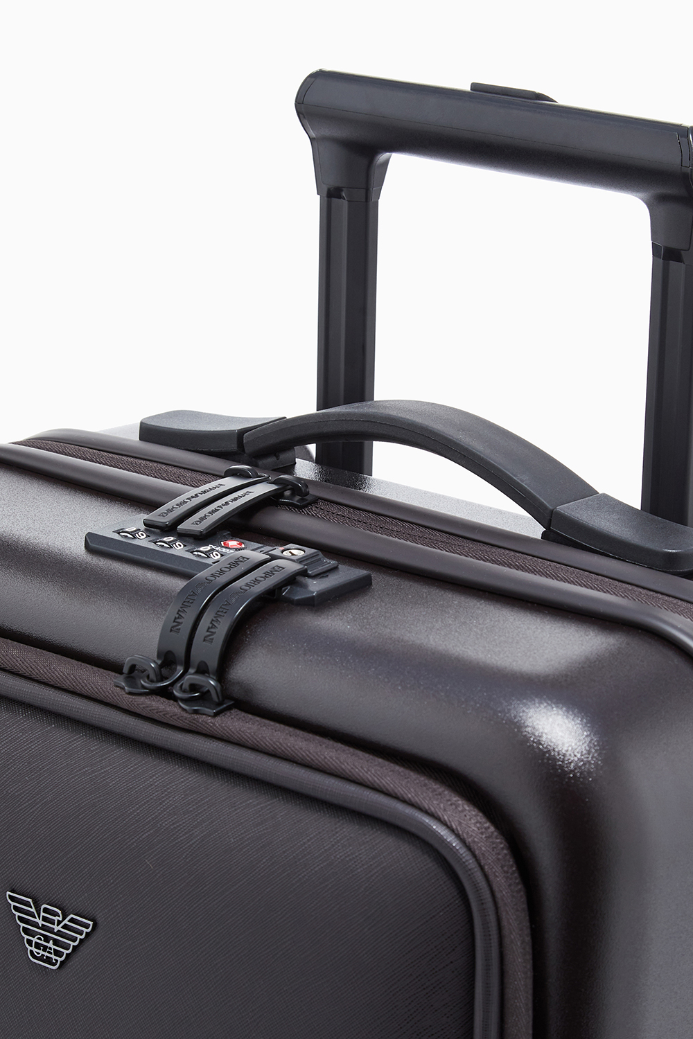 EMOPRIO ARMANI Saffiano Detail Cabin Suitcase 