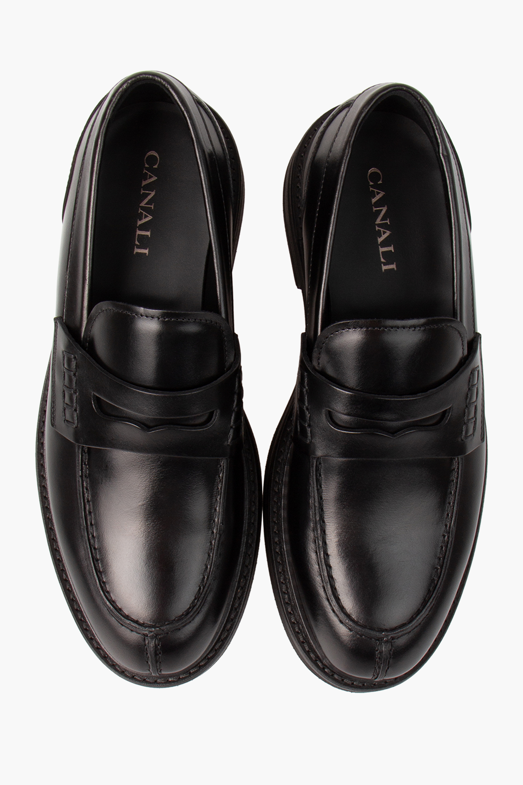 CANALI Smooth Calfskin Penny Loafers CANALI Smooth Calfskin Penny Loafers