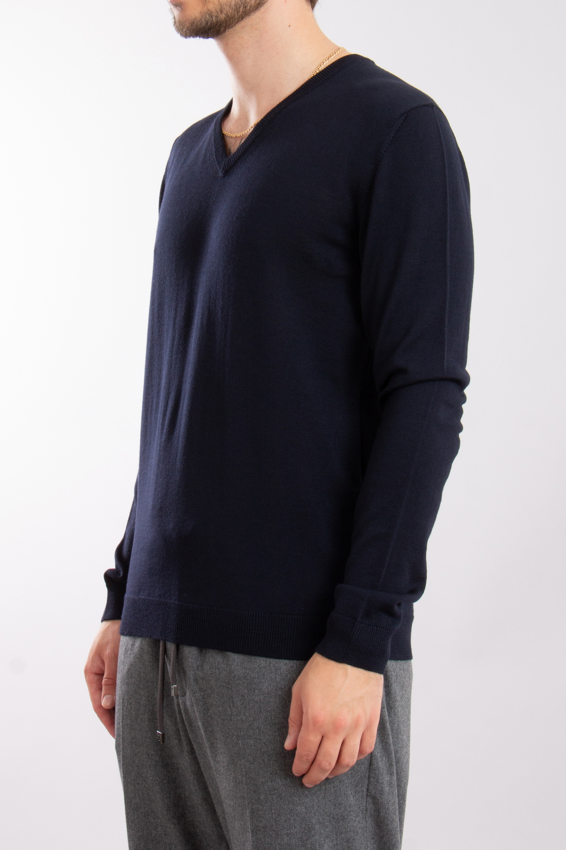 ROBERTO COLLINA Extrafine Wool V-Neck Sweater ROBERTO COLLINA Extrafine Wool V-Neck Sweater