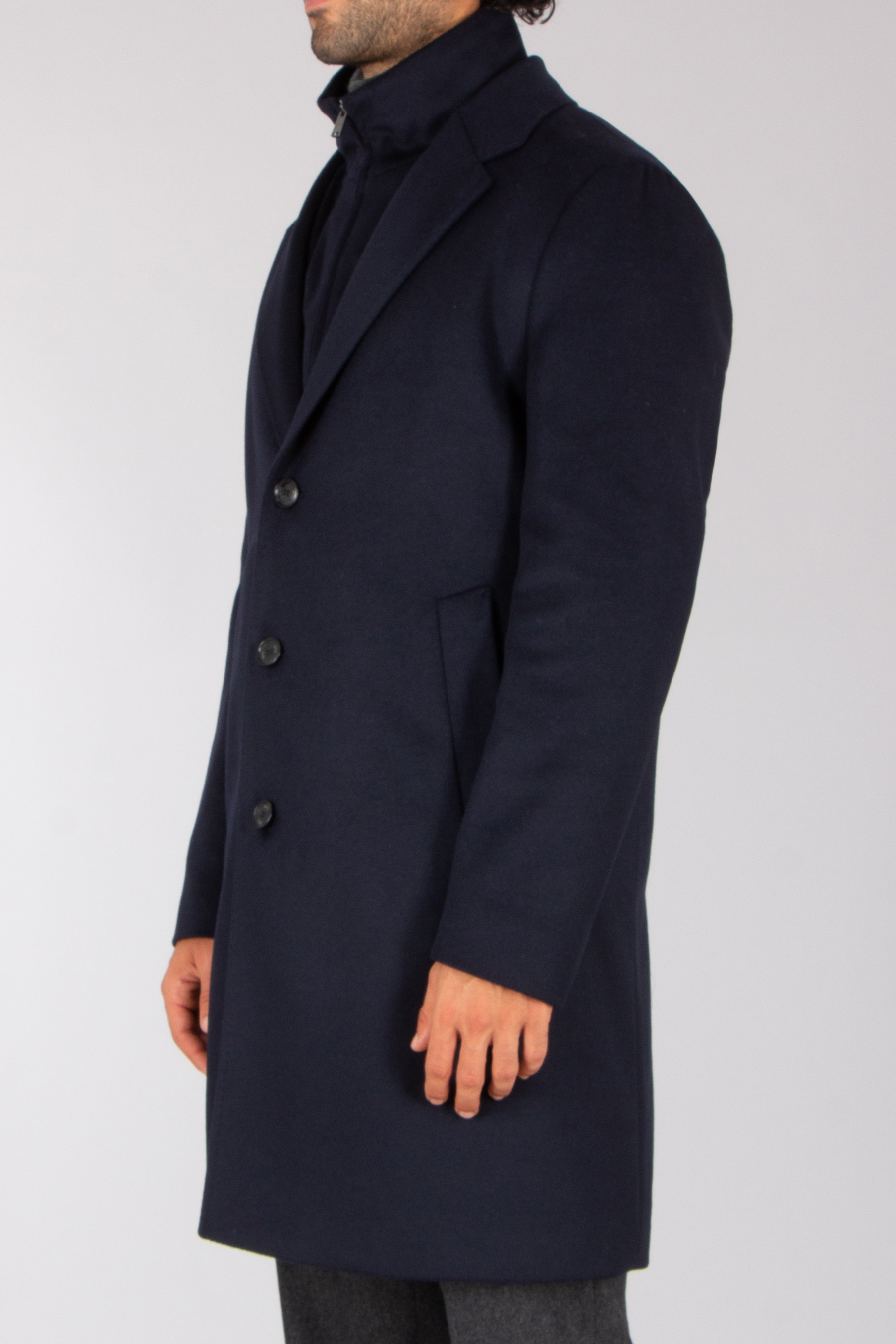 BOSS Regular Fit 3-in-1 Recycled Wool-Cashmere Blend Coat H-Jared Bekleidung, Mantel