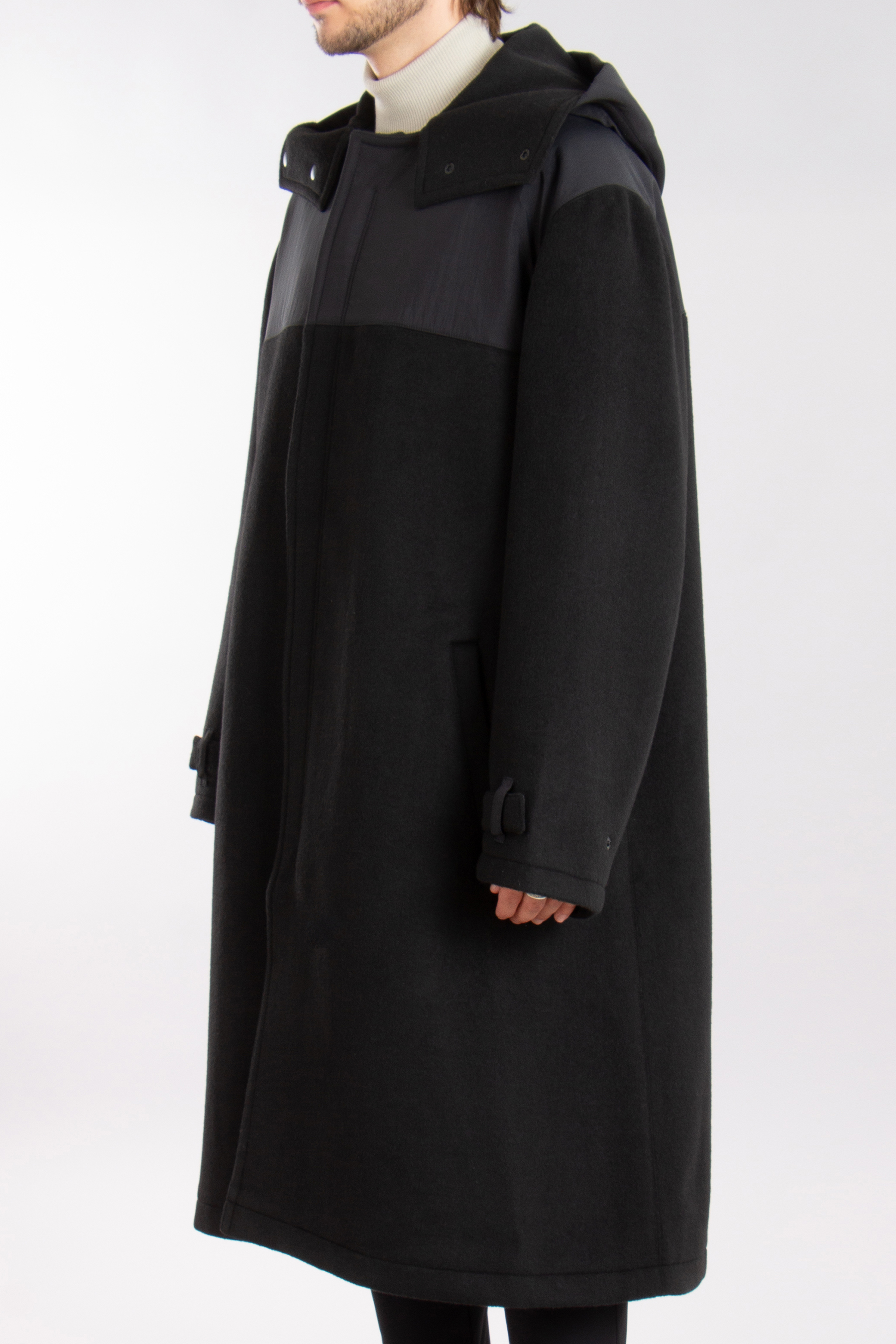 Y-3 Wool Blend Coat Mellton Y-3 Wool Blend Coat Mellton