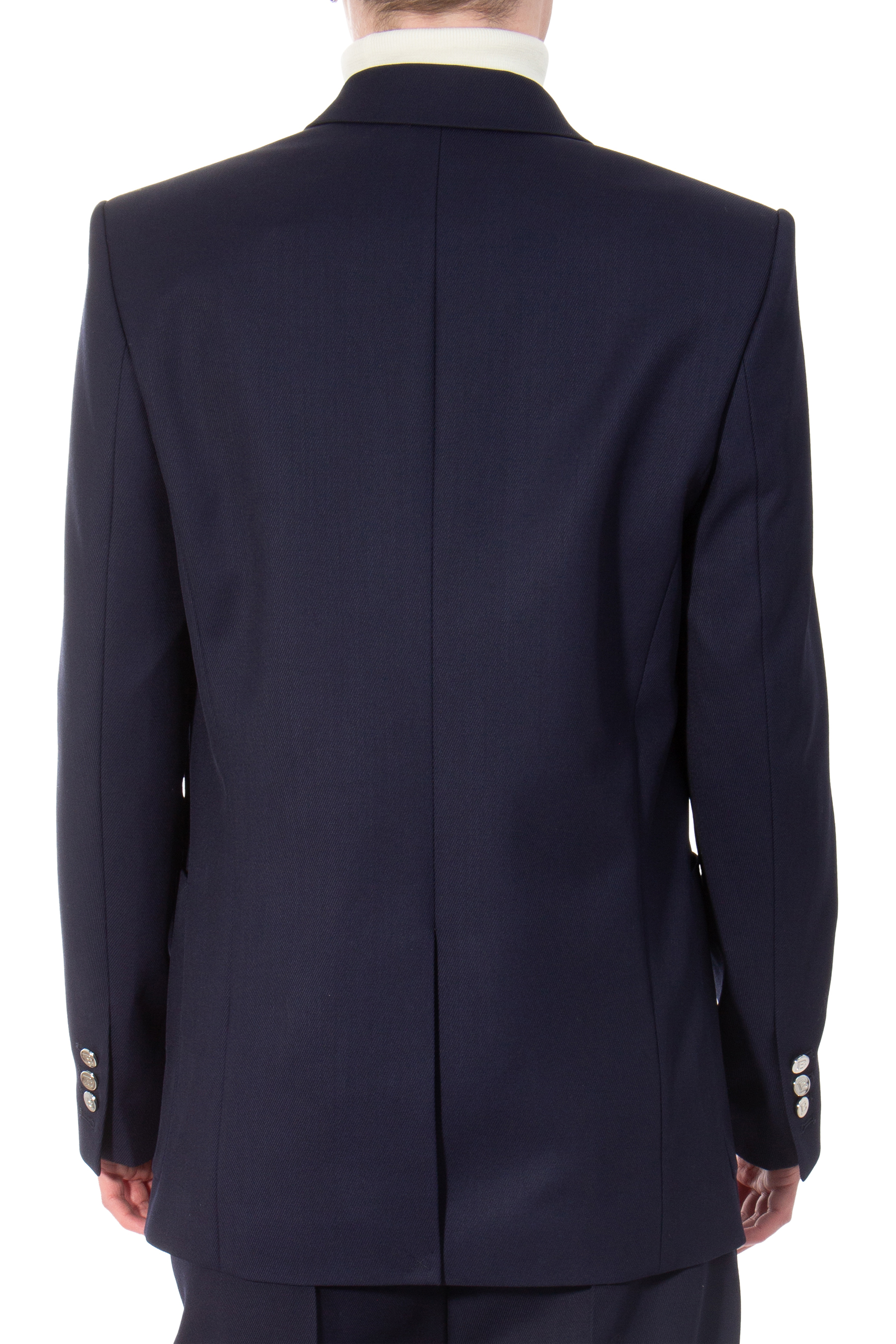 BALMAIN Double Breasted Virgin Wool Blazer