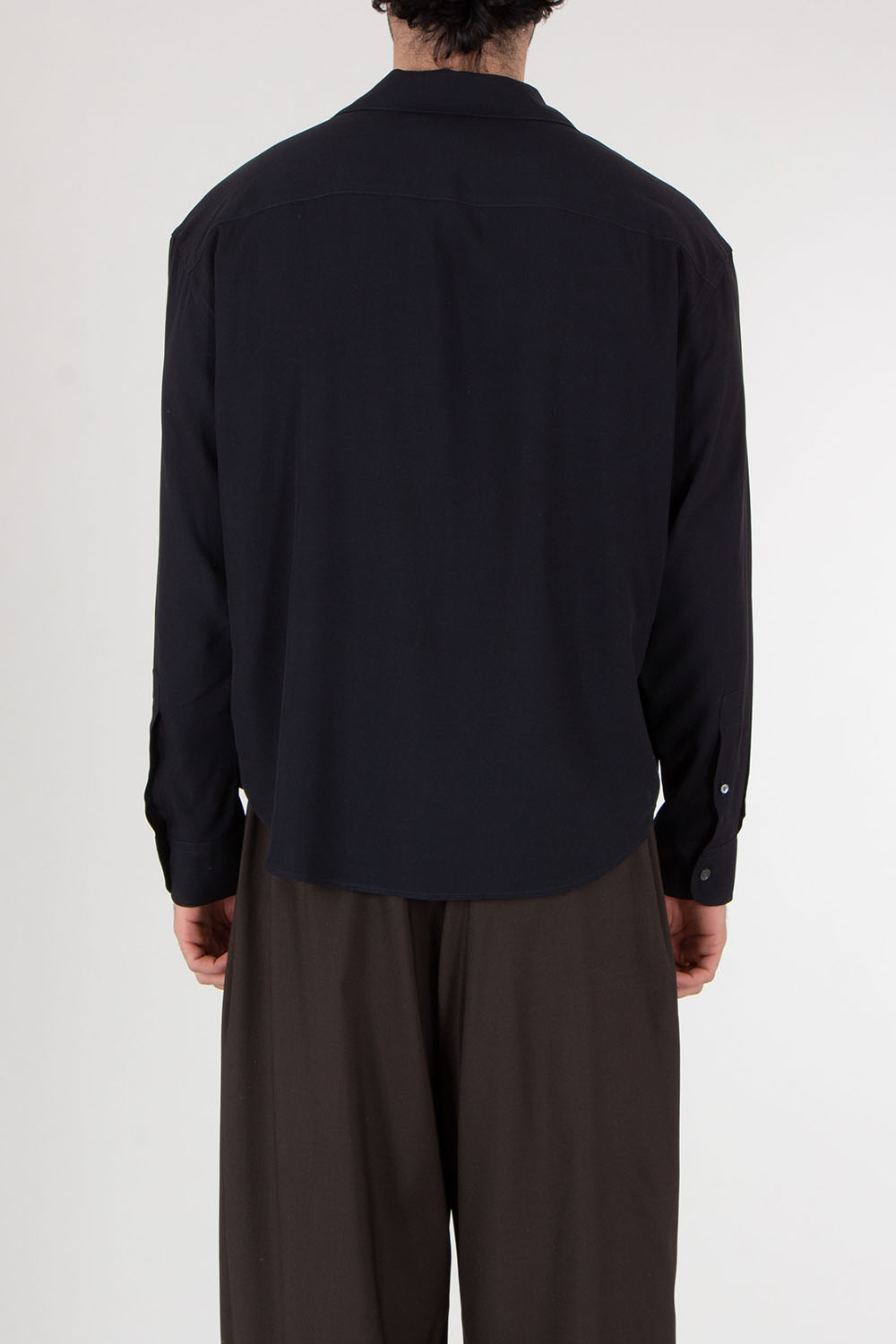 AMI PARIS Boxy Fit Viscose Shirt