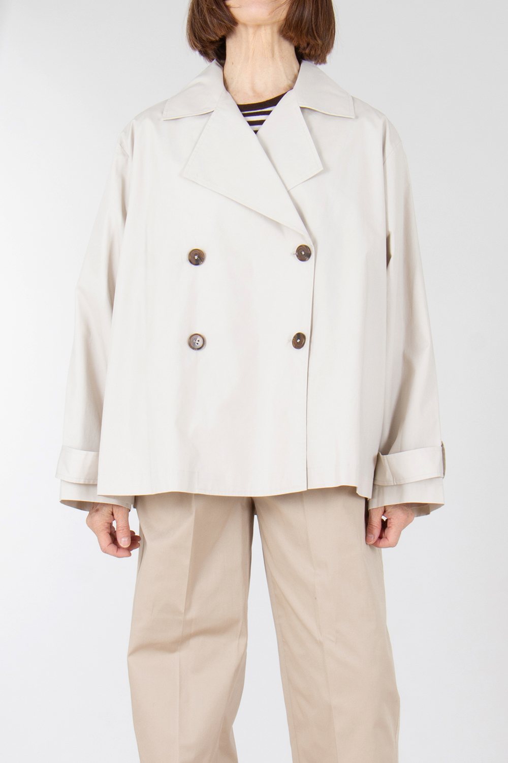 VAN LAACK Modern Fit Cotton Poplin Caban Jelda
