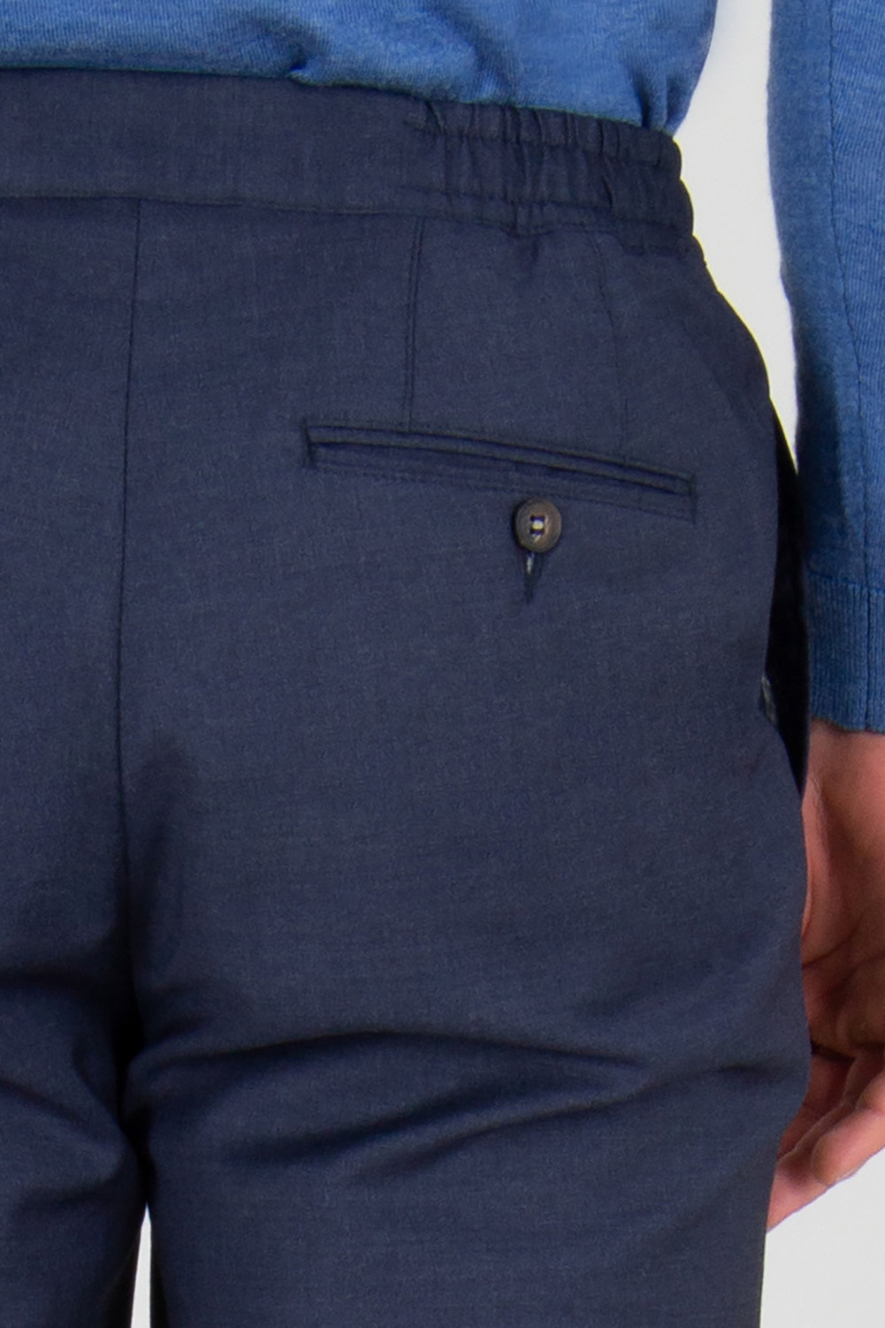 PAL ZILERI Regular Fit Virgin Wool Elastane Trousers 