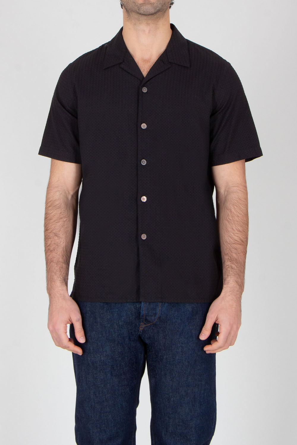 PAUL SMITH Casual Fit Embroidered Cotton Short-Sleeve Shirt