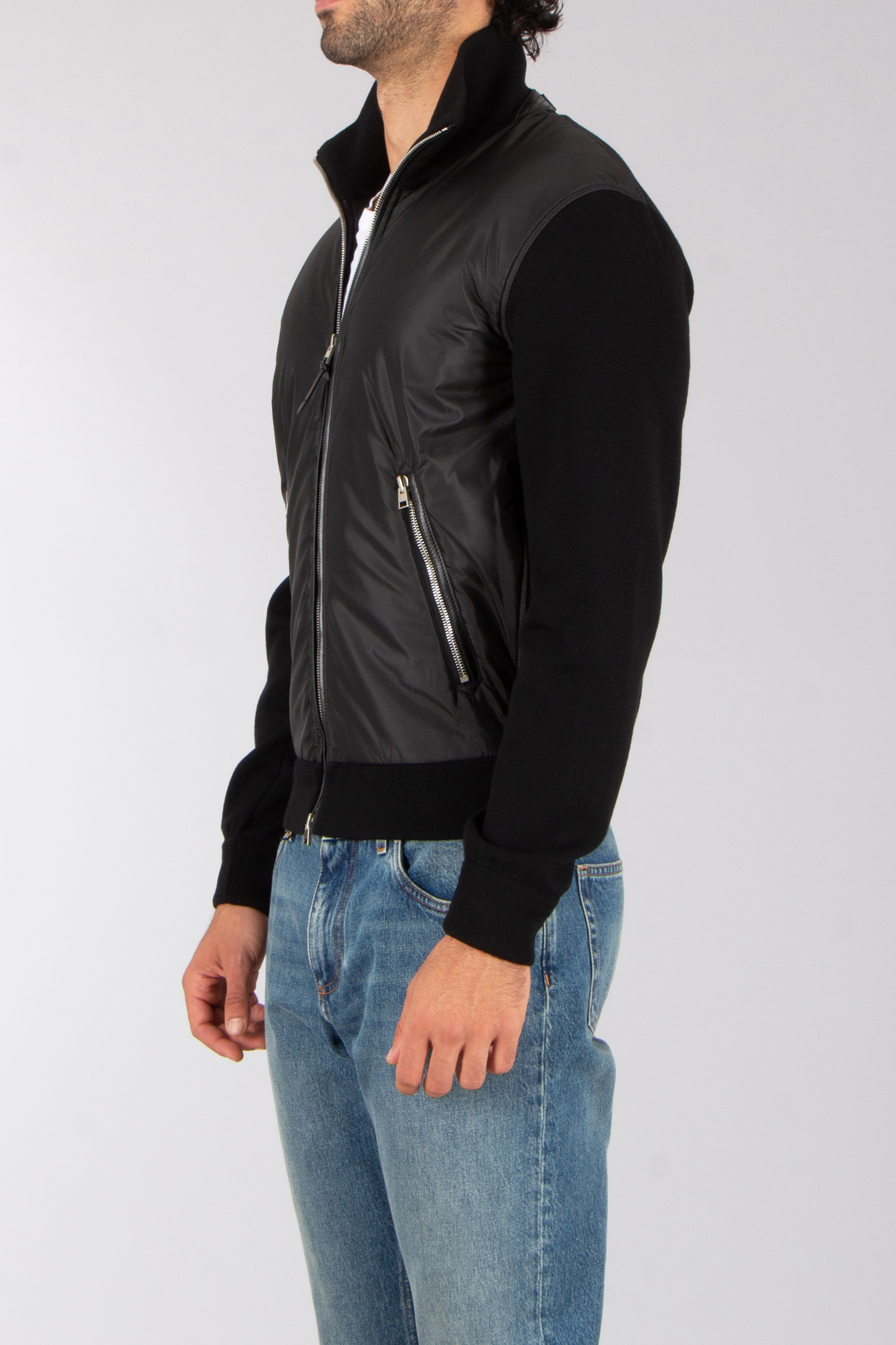 TOM FORD Regular Fit Padded Wool Blend Zip Cardigan Mantel, Jacke, Weste, Langarm, Jeans