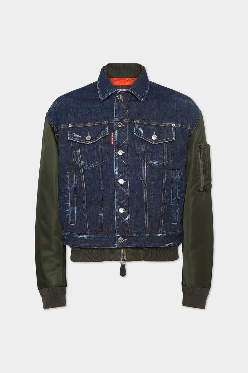 DSQUARED2 Dark Aviator Hybrid Bomber Mantel, Jacke, Hosen, Weste, Jeans