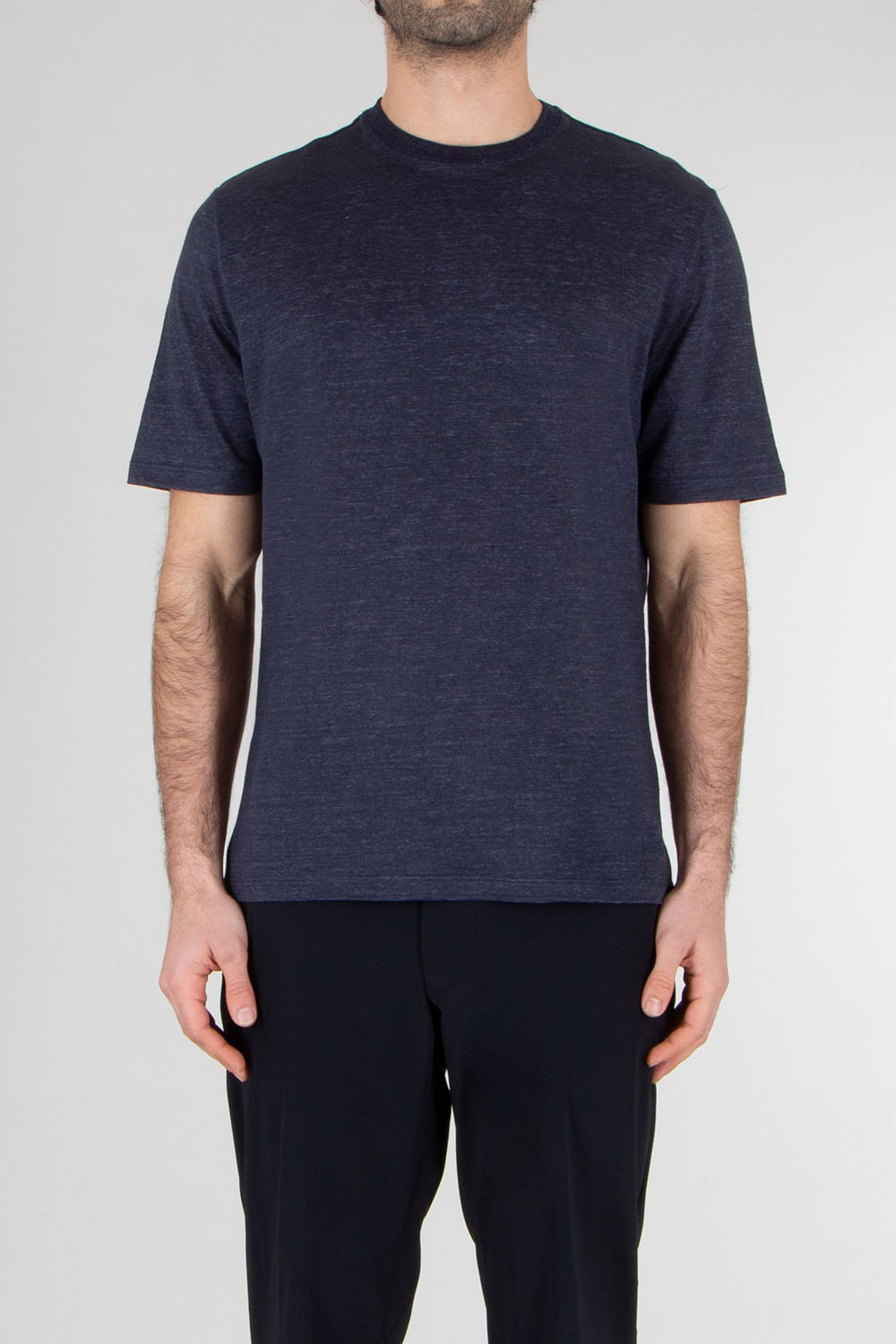 AGNONA Regular Fit Embroidered Linen Jersey T-Shirt