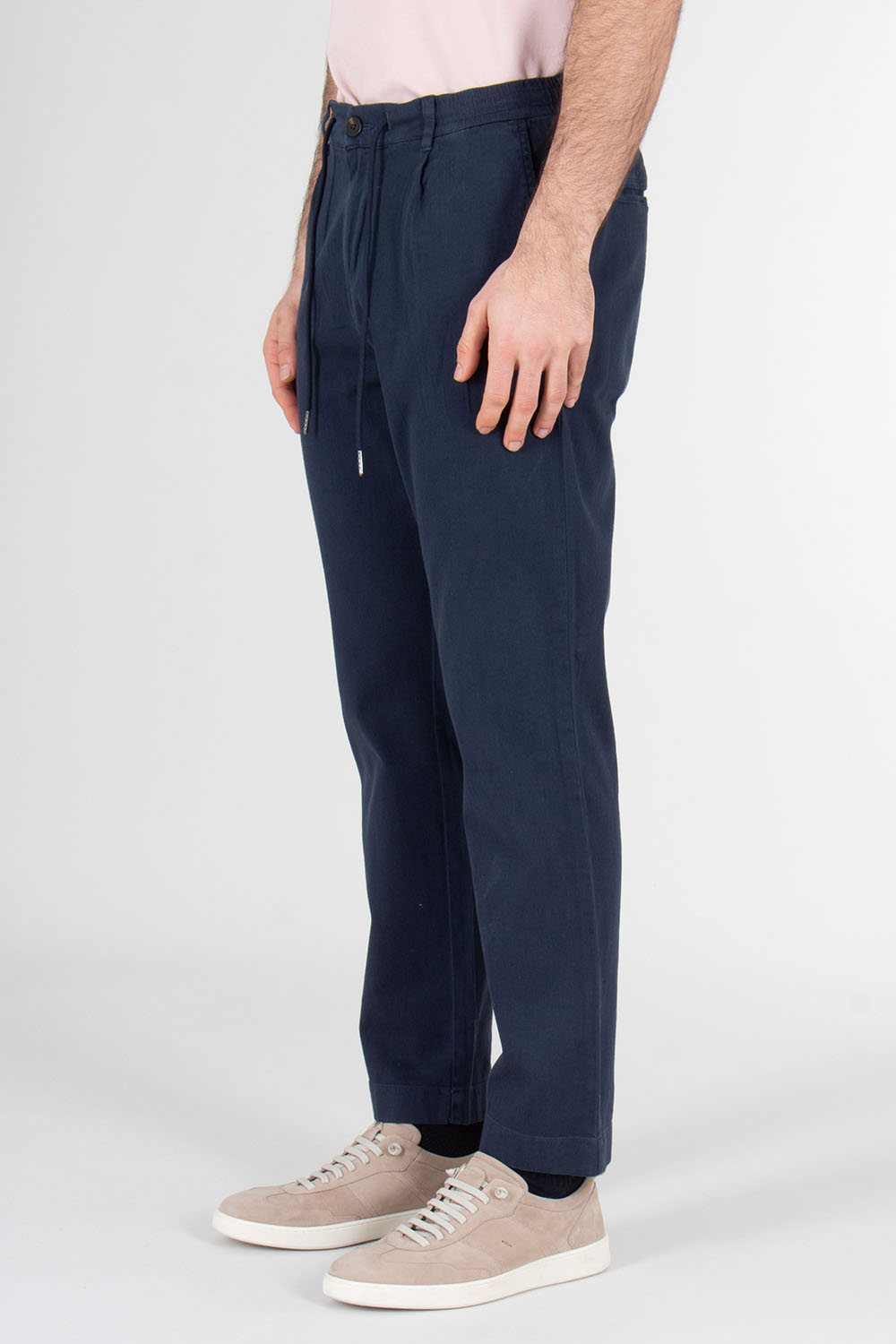 WOOLRICH Regular Fit Cotton Linen Stretch Pants