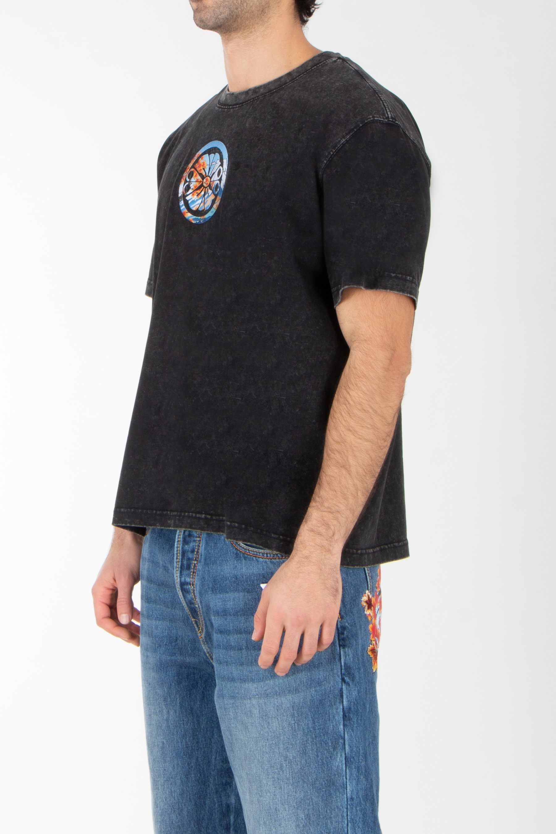 T-shirt, Jeans, Hosen, Langarm, Ärmel