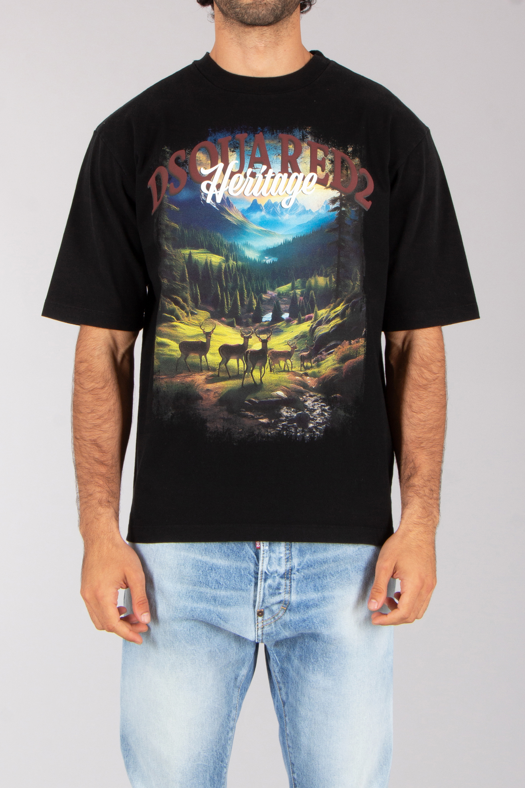 T-shirt, Jeans, Erwachsener, Mann, Person