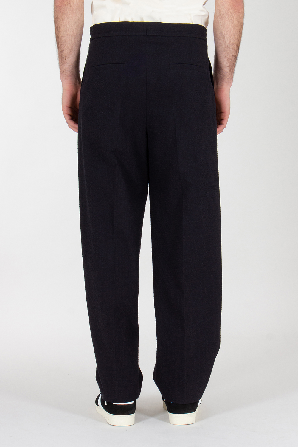 HUGO Pleated Seersucker Trousers