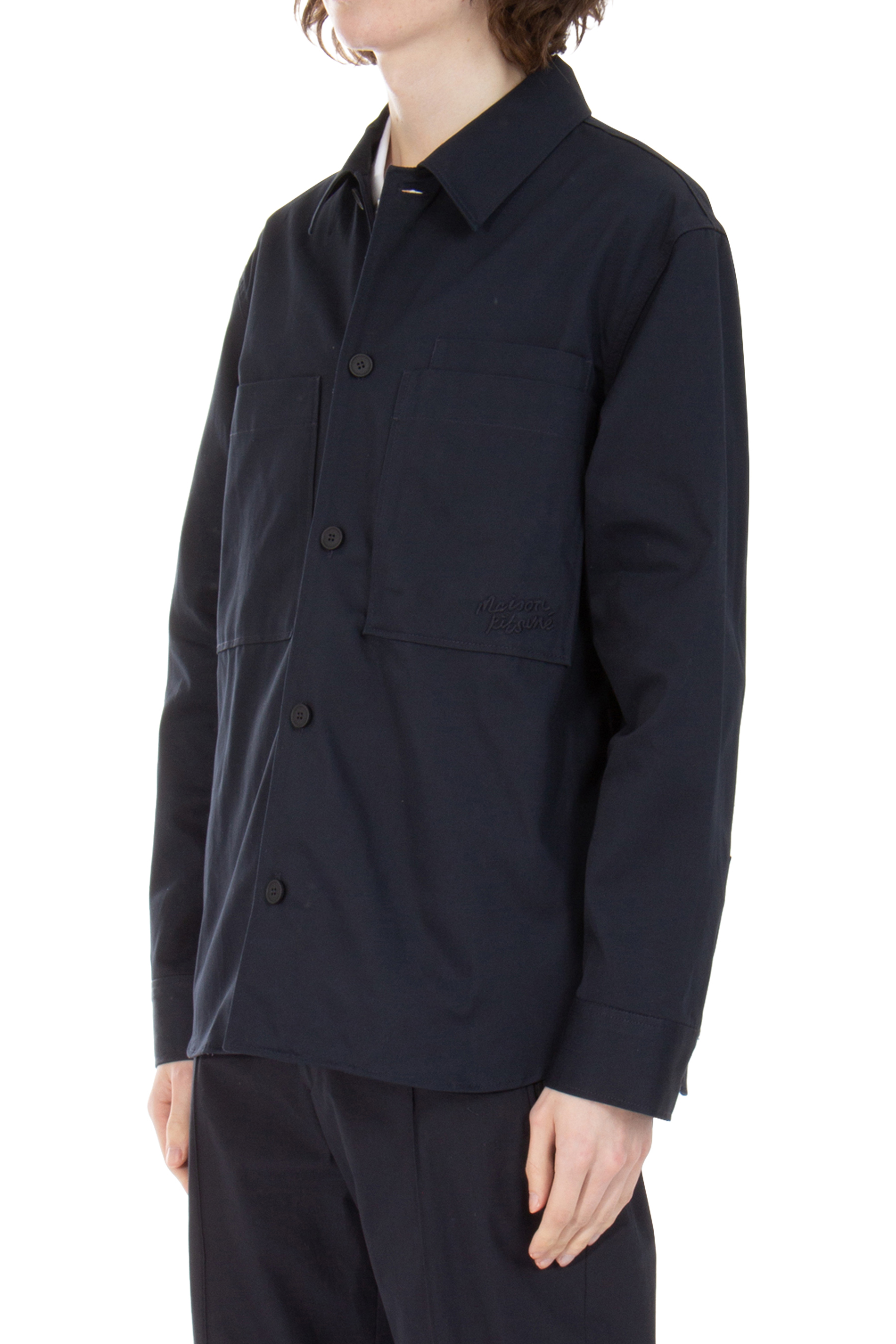 MAISON KITSUNÉ Cotton Gabardine Overshirt MAISON KITSUNÉ Cotton Gabardine Overshirt