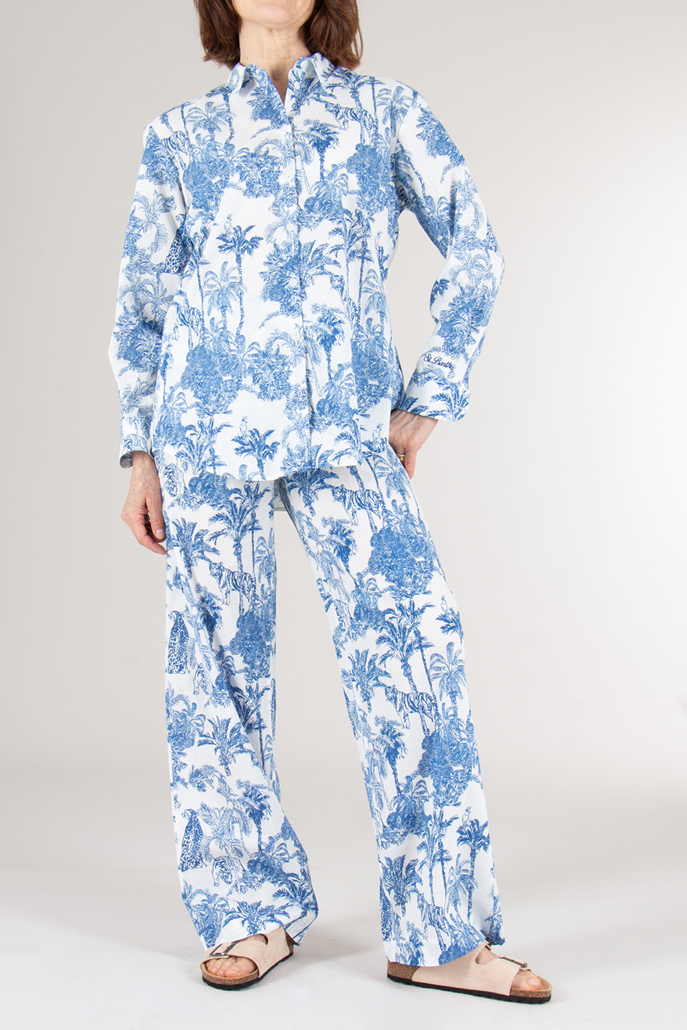 MC 2 SAINT BARTH Patterned Cotton Blouse Brigitte