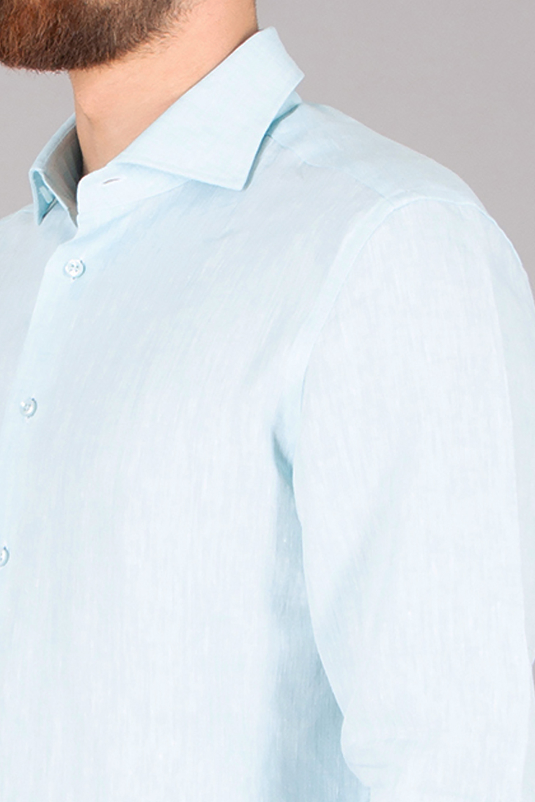 EMANUELE MAFFEIS Regular Fit Linen Shirt Eduardo Vaduz Bekleidung, Hemd, Langarm, Ärmel, Kleid, Hemd