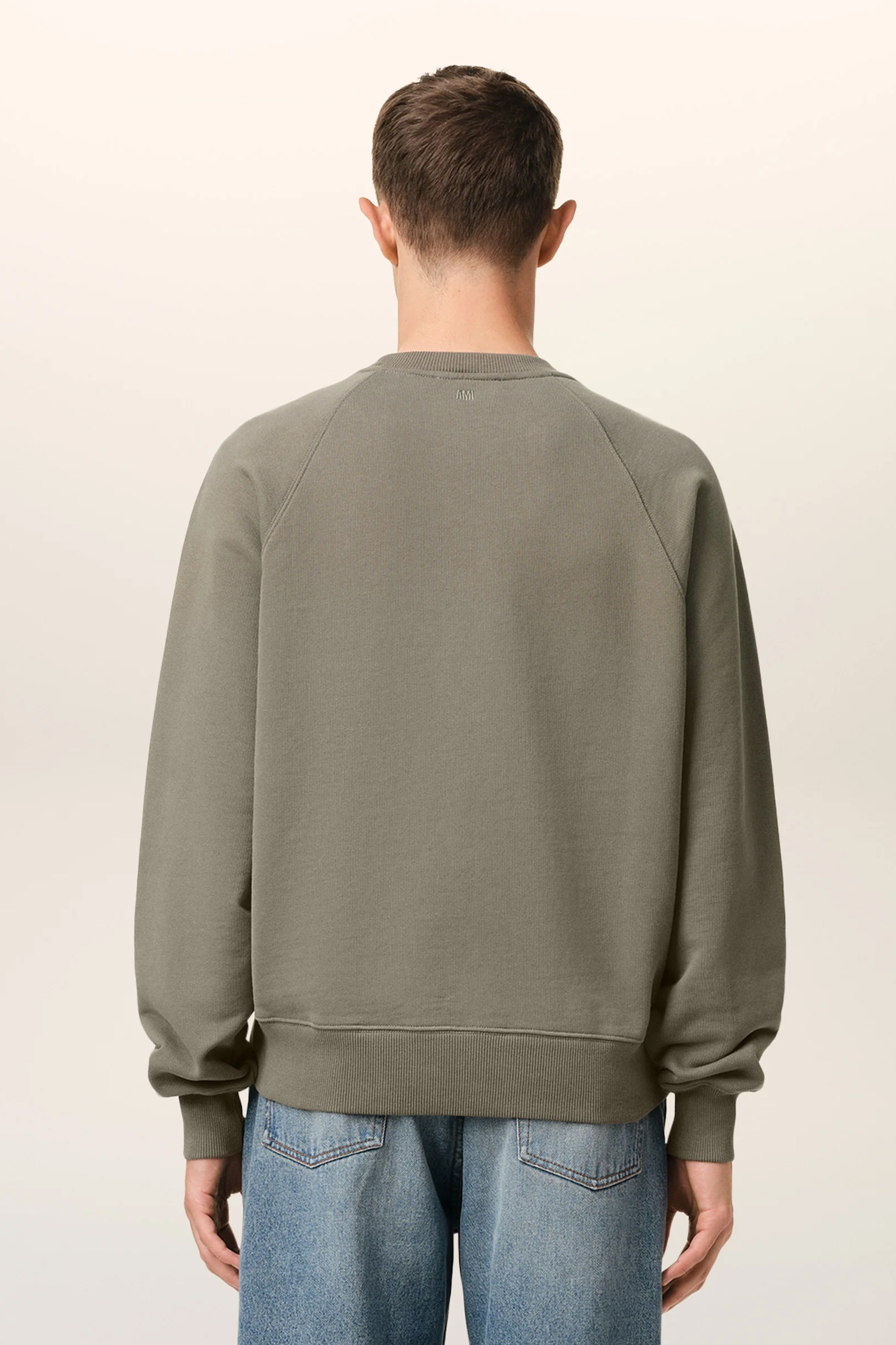 AMI PARIS Boxy Fit Ami de Coeur Organic Cotton Fleece Sweatshirt AMI PARIS Boxy Fit Ami de Coeur Organic Cotton Fleece Sweatshirt