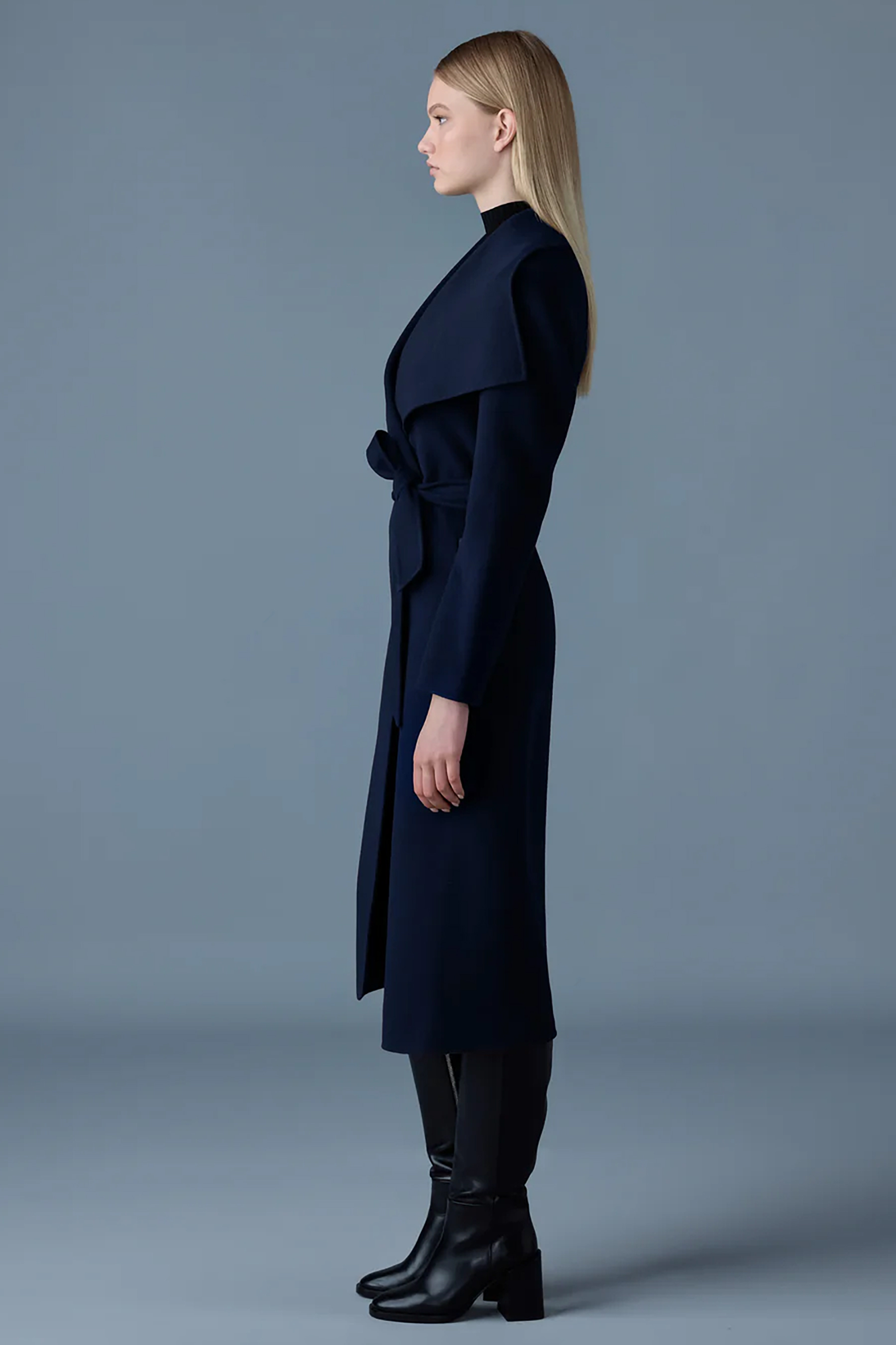 MACKAGE Relaxed Fit Double-Face Wool Wrap Coat Mai-Cn Mantel, Erwachsener, Weiblich, Person, Frau