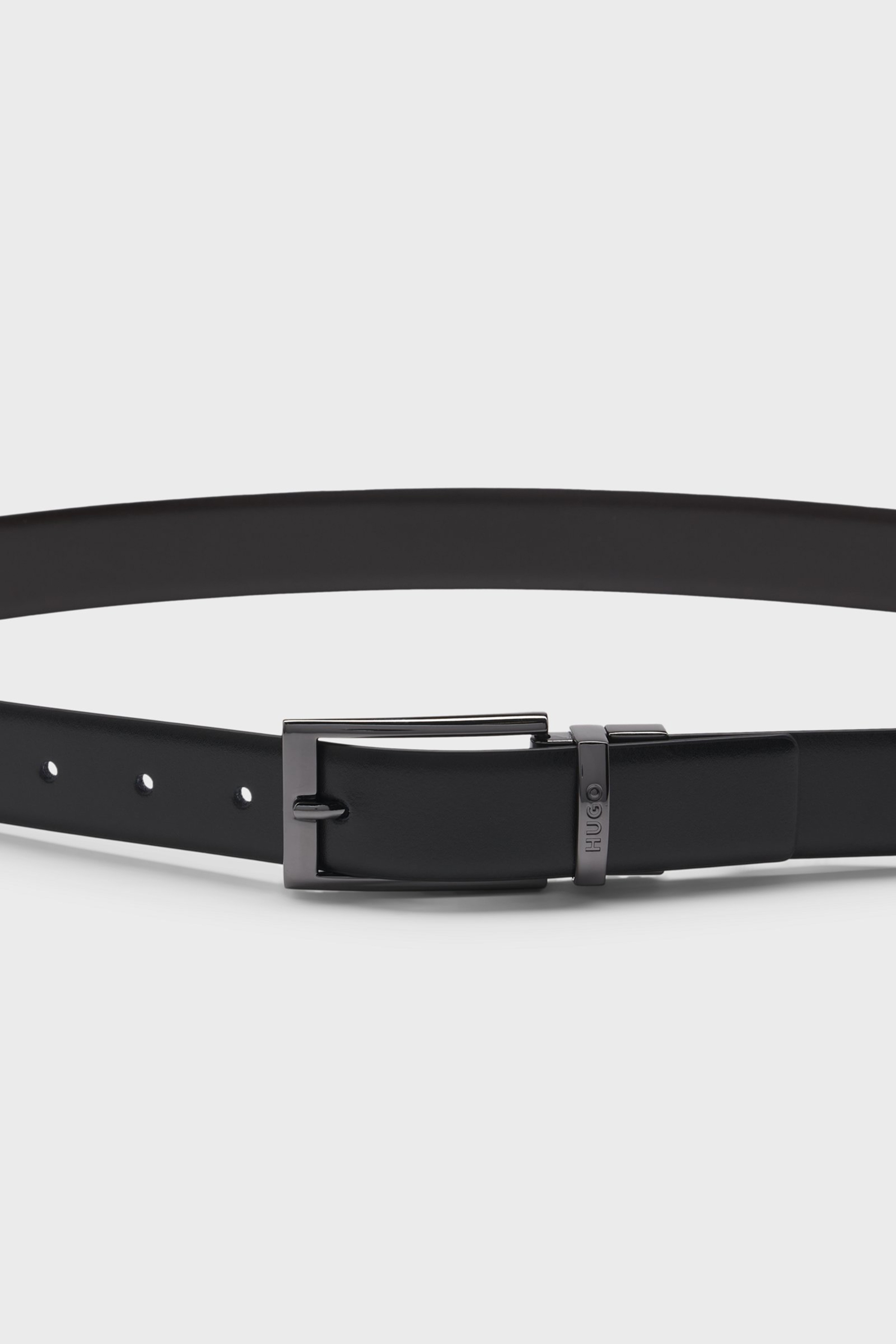 HUGO Reversible Leather Belt Elvio Zubehor, Gürtel, Schnalle