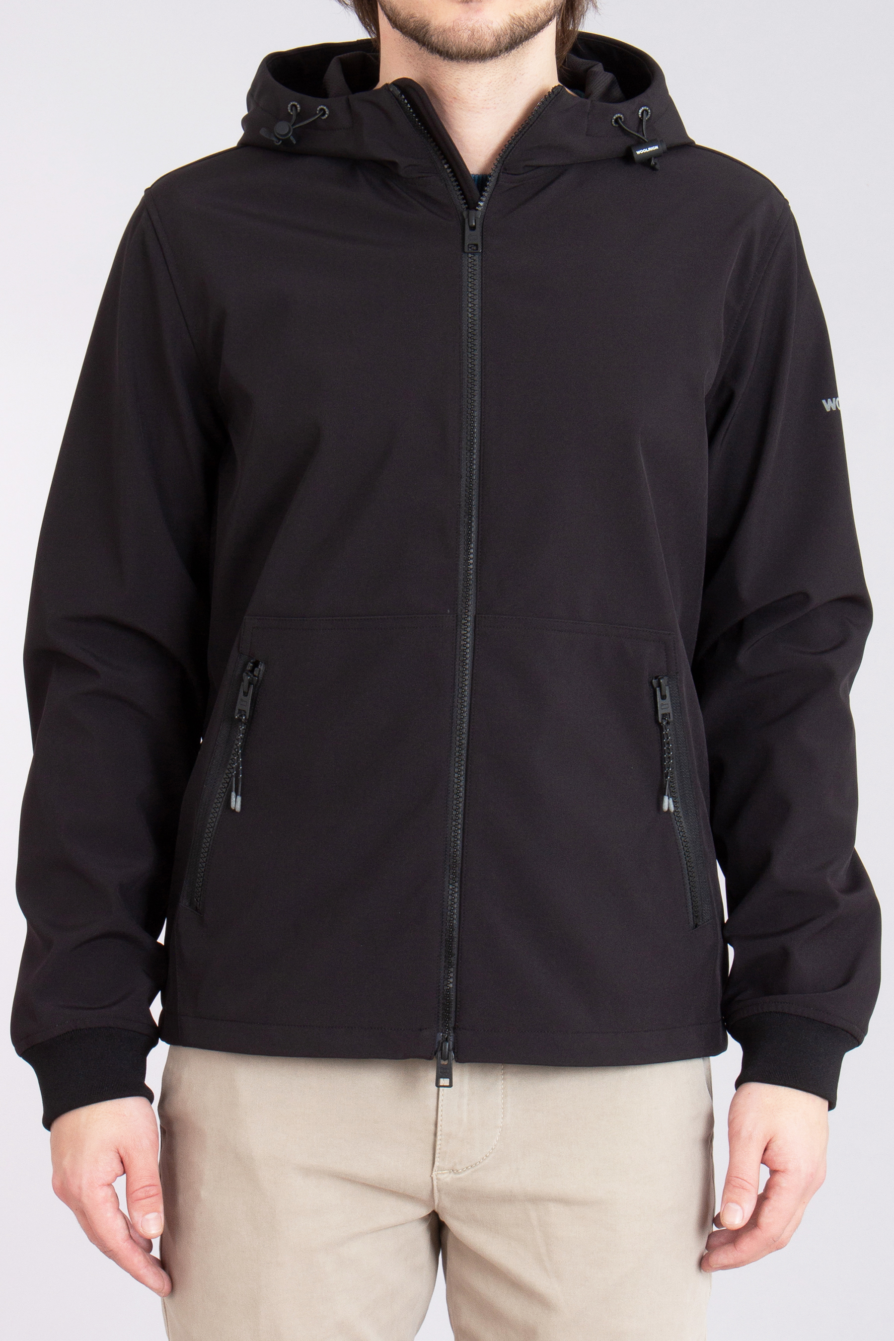 WOOLRICH Tech Soft Shell Full-Zip Hooded Jacket WOOLRICH Tech Soft Shell Full-Zip Hooded Jacket