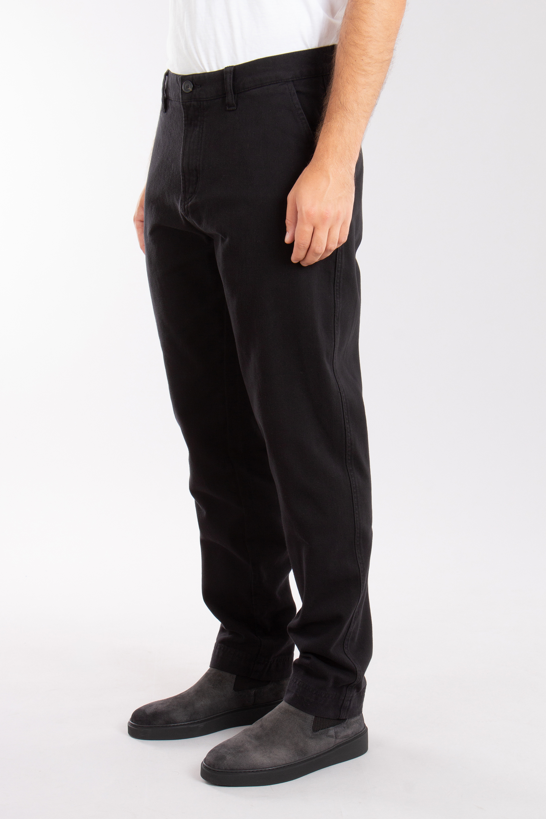 HUGO Tapered Fit Cotton Twill Pants Zeebo