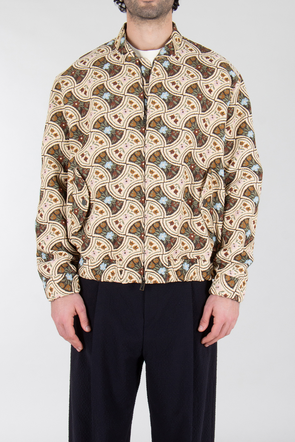 EMOPRIO ARMANI Jacquard Bomber Jacket