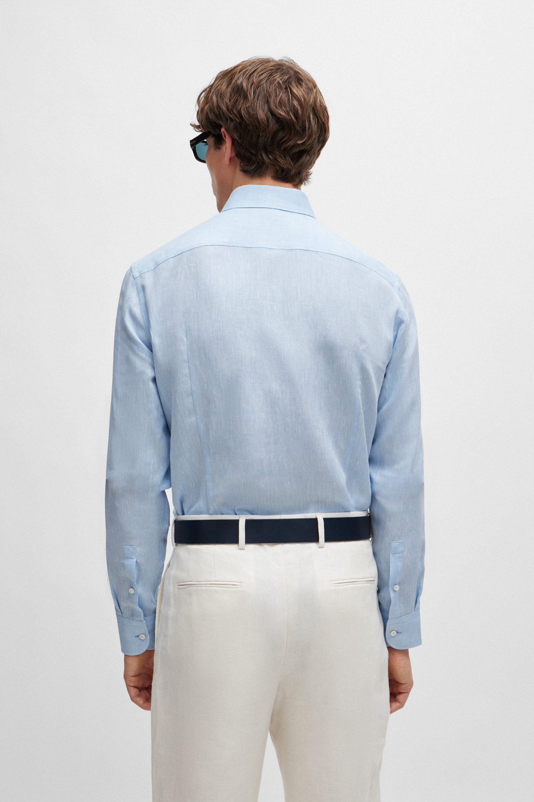 BOSS Slim Fit Linen Shirt H-Hank BOSS Slim Fit Linen Shirt H-Hank