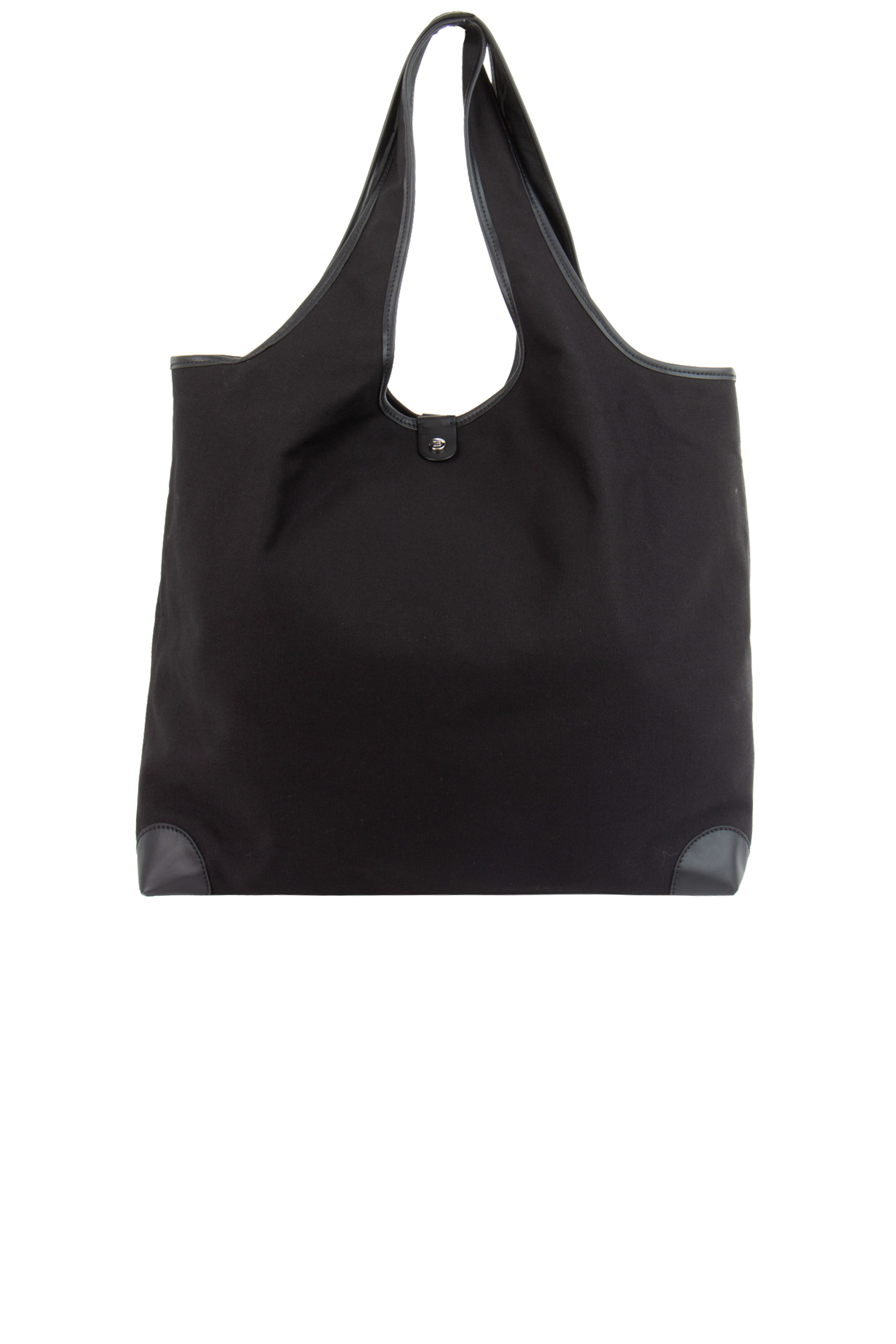 BALMAIN Embroidered Canvas & Leather Shopper Grocery