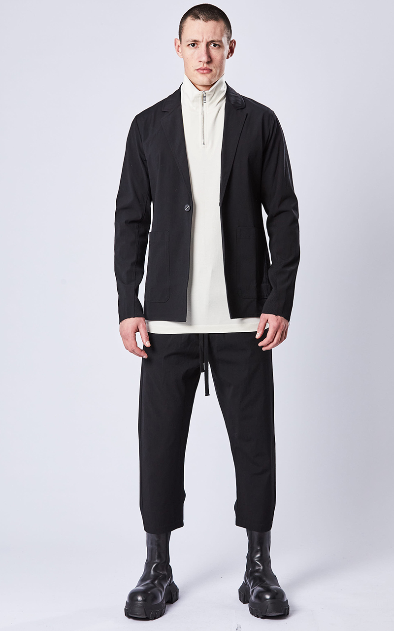 THOM KROM One Button Woven Stretch Jacket THOM KROM One Button Woven Stretch Jacket