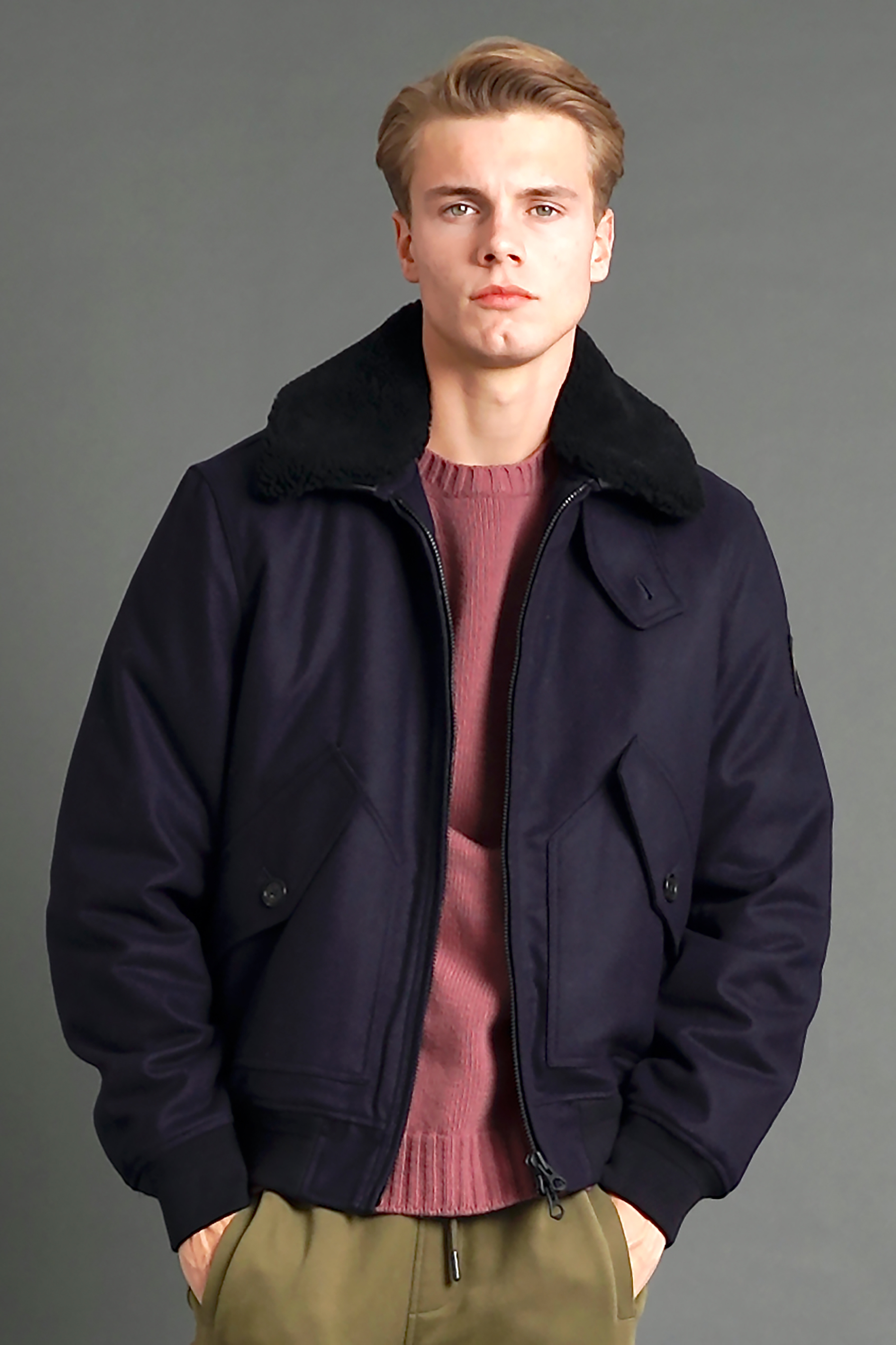BELSTAFF Wool Mix Bomber Jacket Haywood BELSTAFF Wool Mix Bomber Jacket Haywood