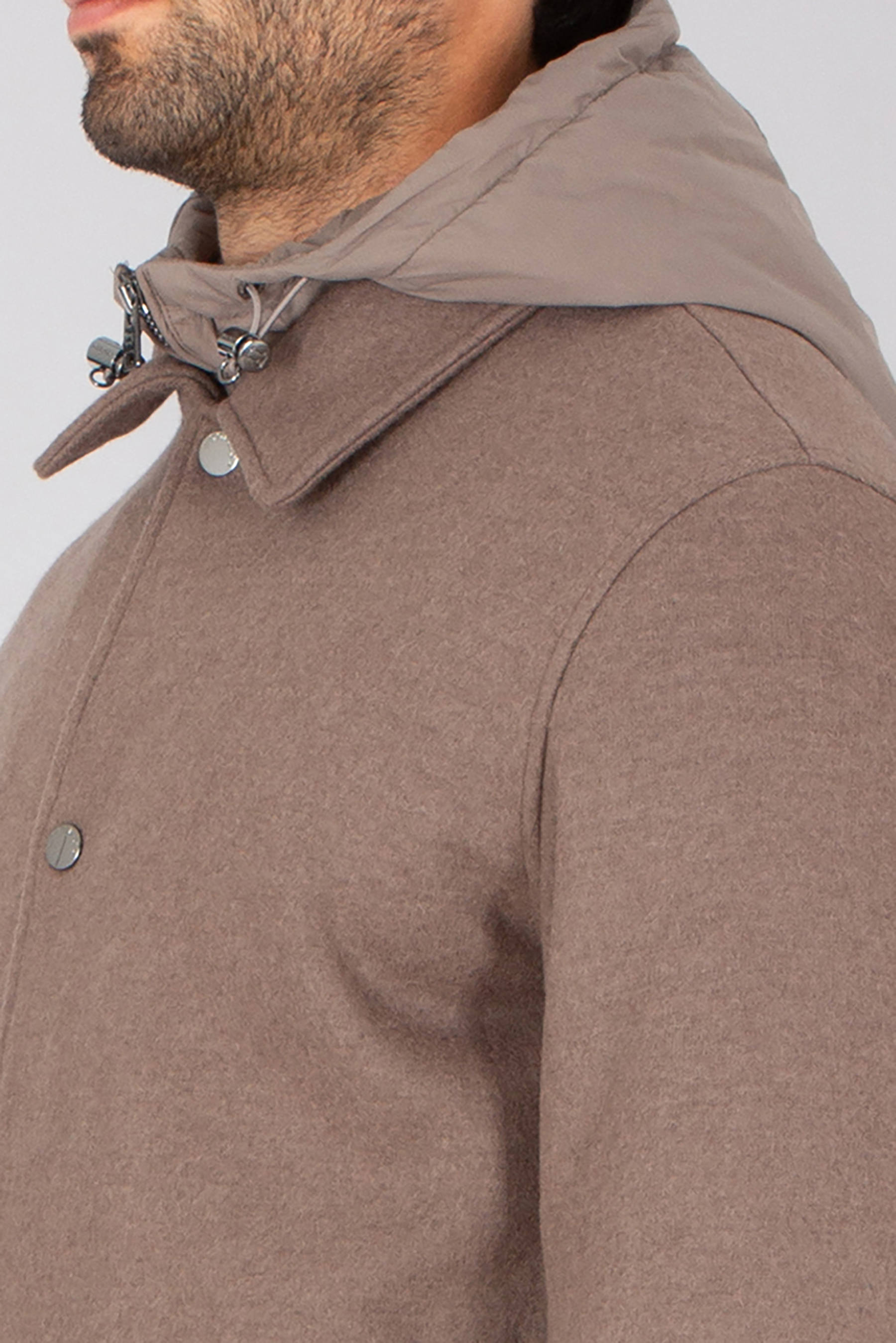 WOOLRICH Regular Fit Knitted Wool Blend Shirt Jacket Mantel, Jacke, Erwachsener, Mann, Person