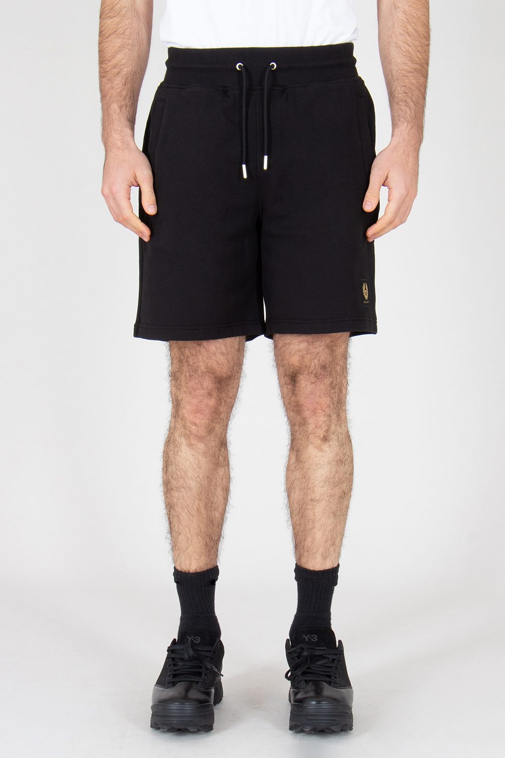 BELSTAFF Relaxed Fit Organic Cotton Fleece Sweatshorts