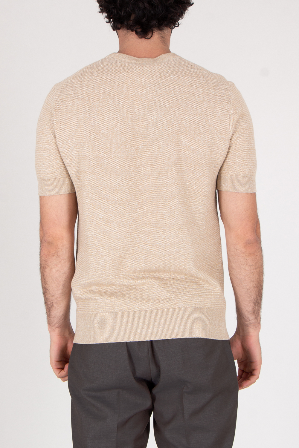 DOLCE & GABBANA Linen Blend Knit Sweater