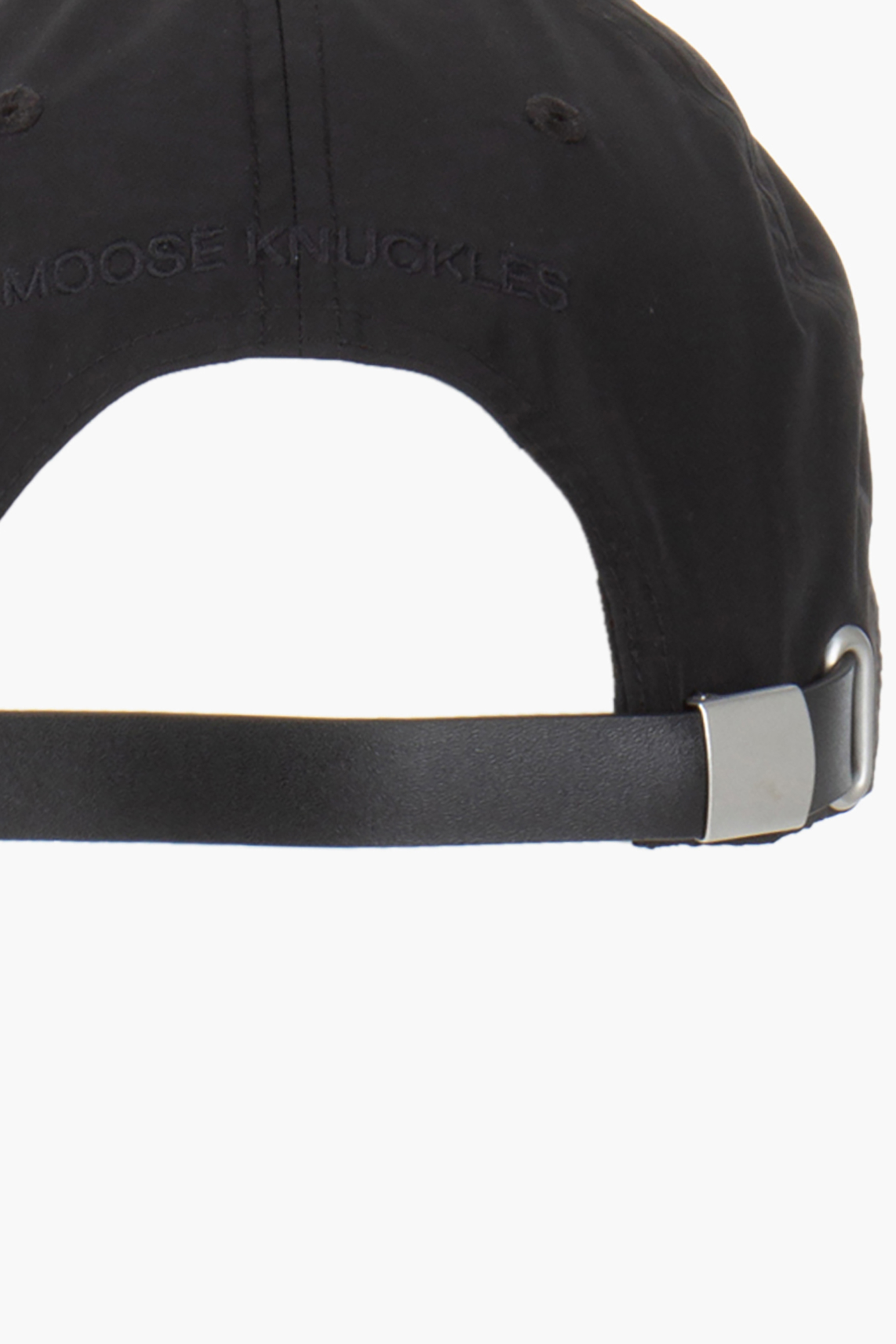 MOOSE KNUCKLES Technical Fabric Crescent Logo Cap Baseball-Kappe, Mütze, Hut, Zubehör, Riemen