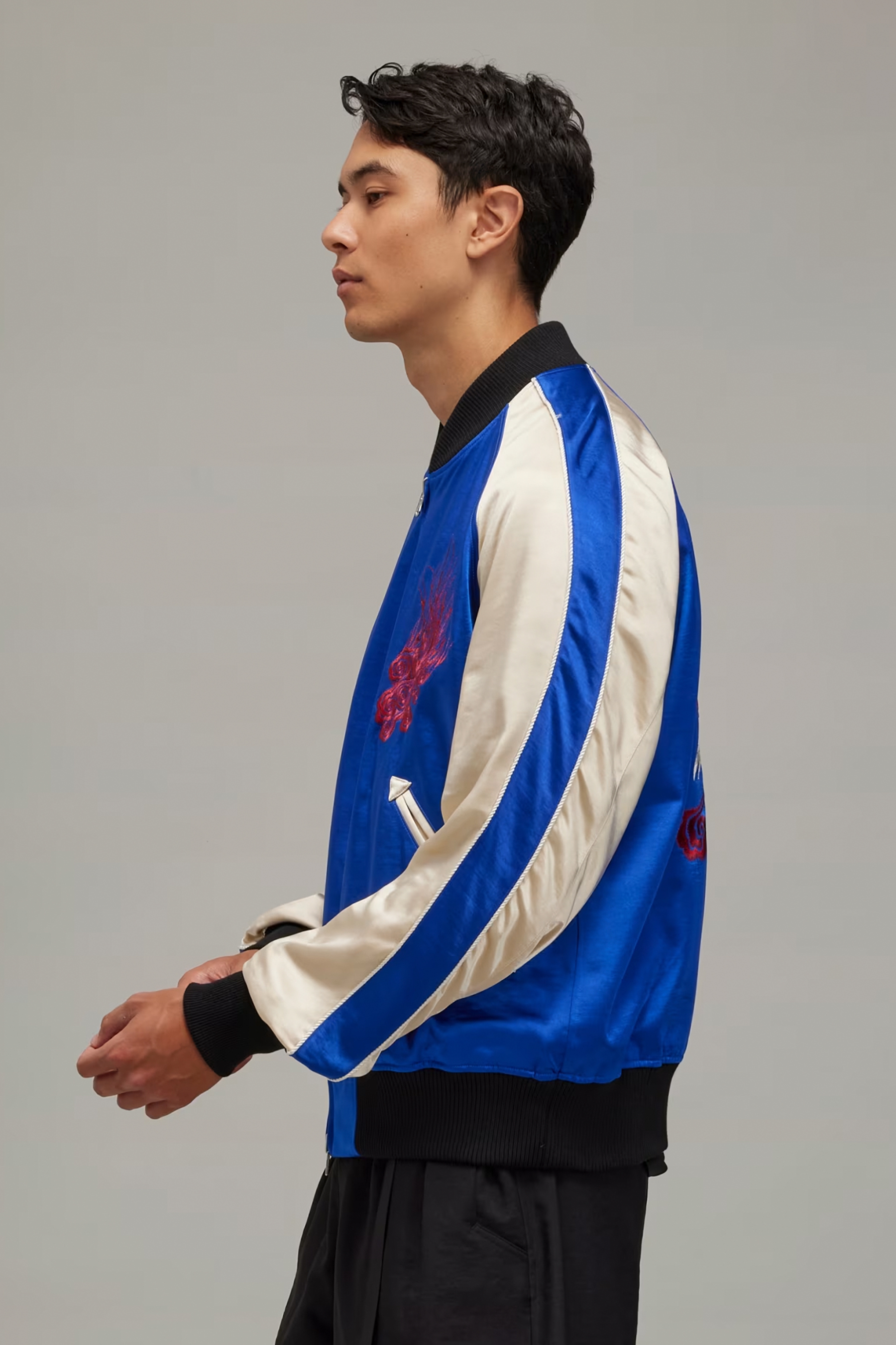Y-3 X JFA Embroidered Reversible Souvenir Jacket Y-3 X JFA Embroidered Reversible Souvenir Jacket