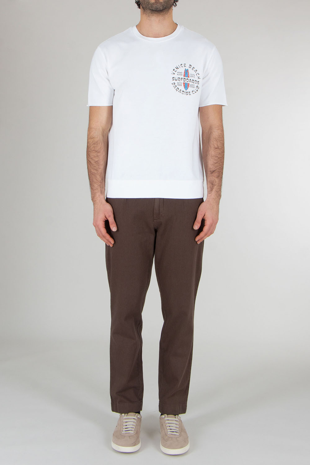 BOWERY NYC Regular Fit Graphic Print Cotton Jersey T-Shirt