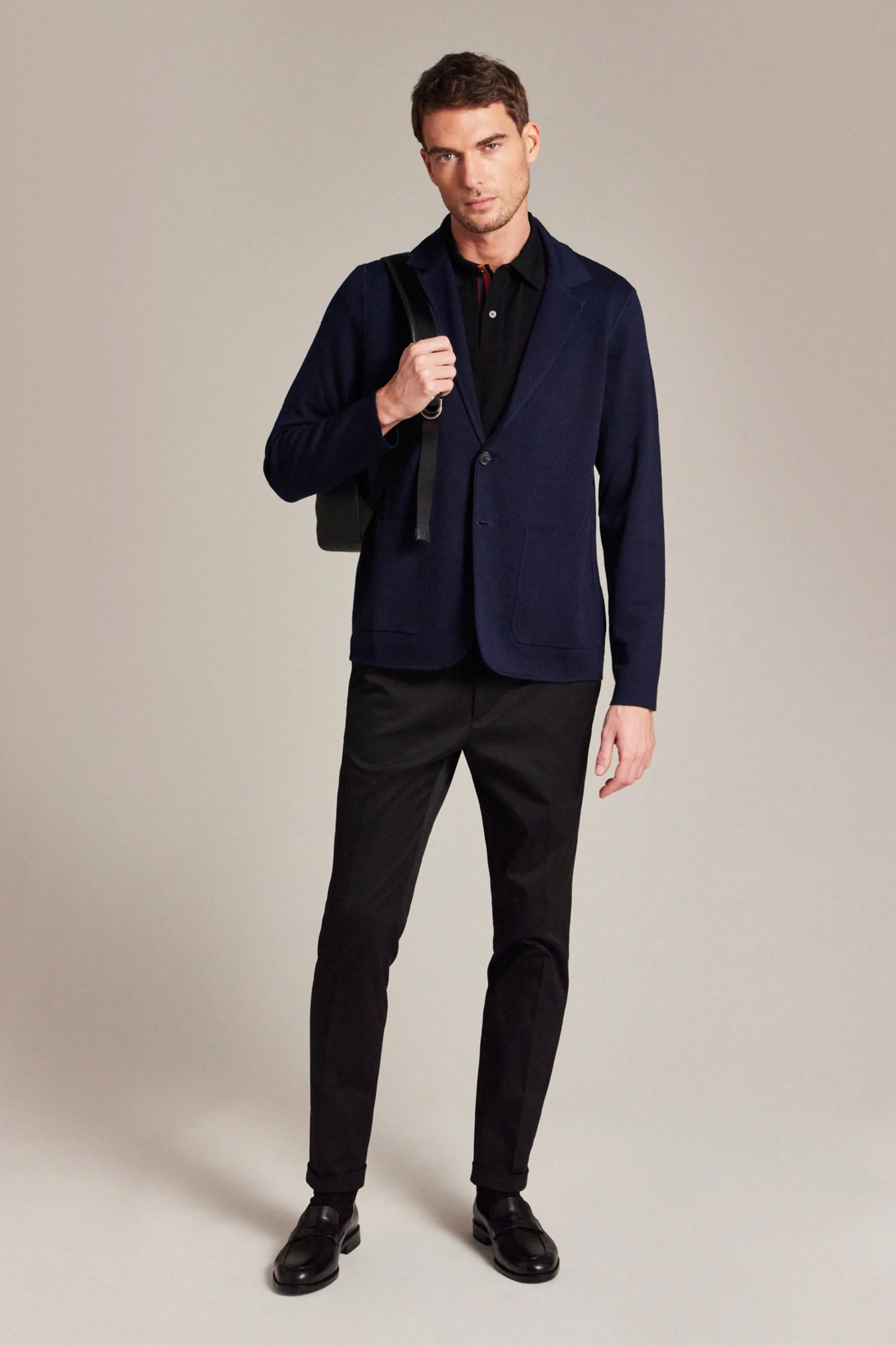 PAUL SMITH 'Artist Stripe' Placket Cotton Piqué Polo Shirt PAUL SMITH 'Artist Stripe' Placket Cotton Piqué Polo Shirt
