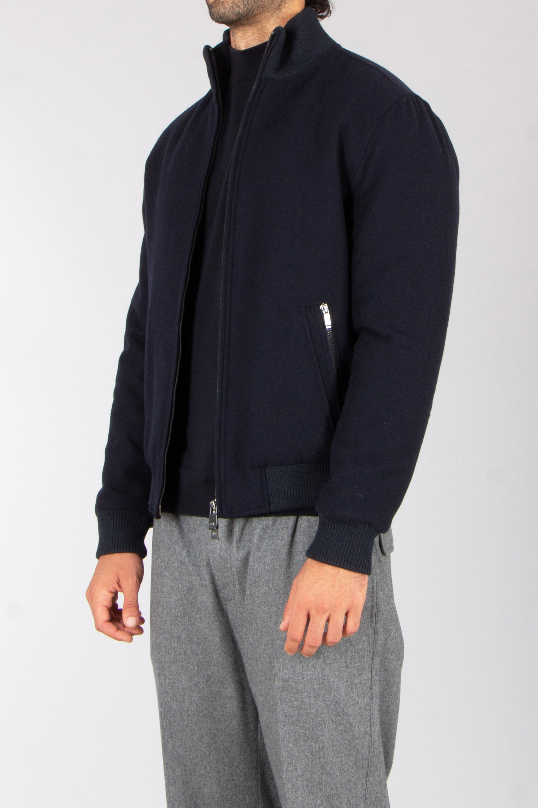 PAL ZILERI Regular Fit Wool Blend Bomber Jacket Mantel, Jacke, Fleece, Pullover, Kapuzenpulli